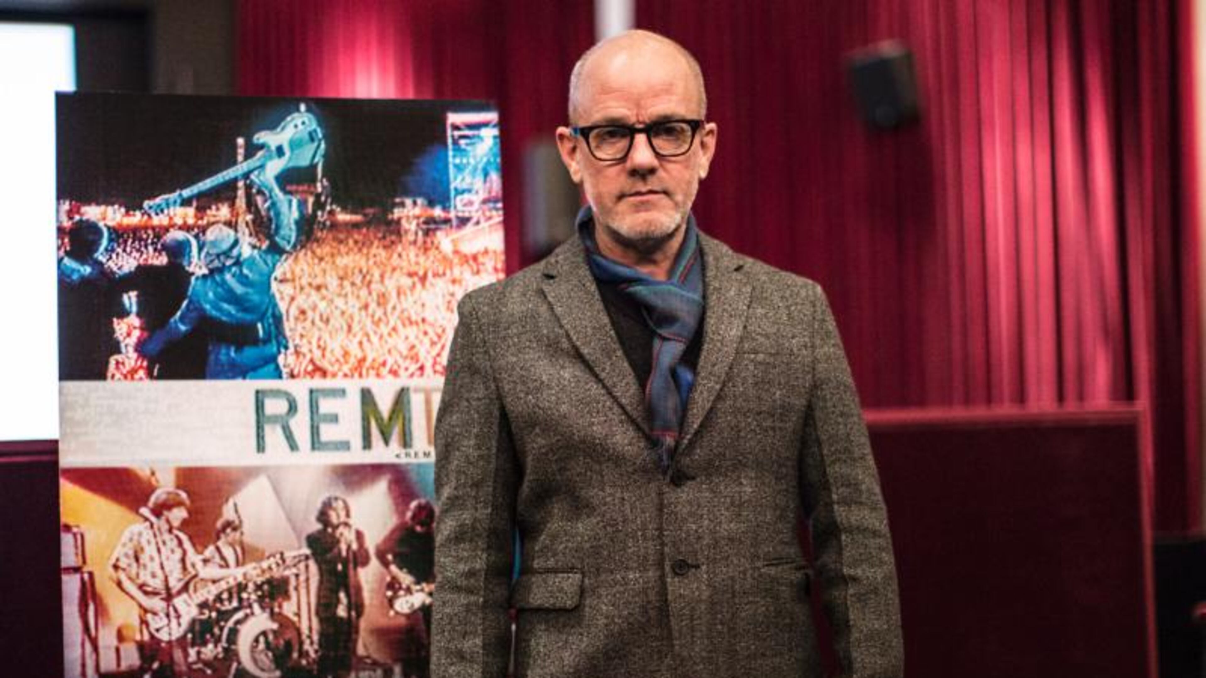 Michael Stipe at the documentary screening in New York earlier this month.