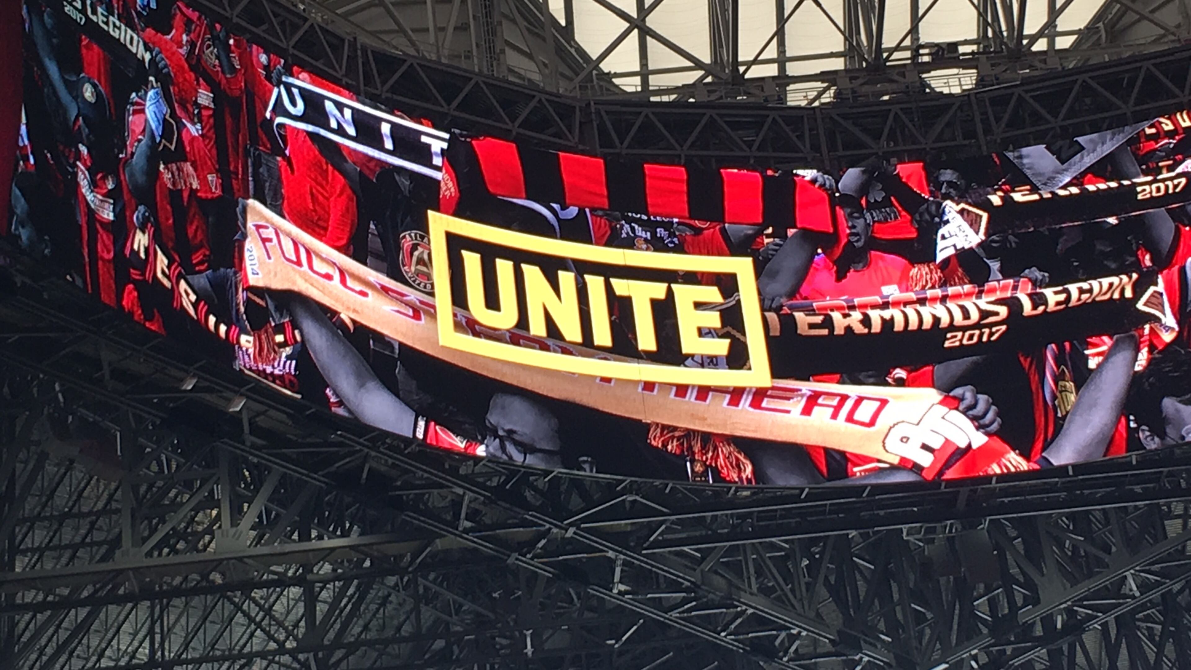 Atlanta United trained in Mercedes-Benz Stadium for the first time on Saturday.