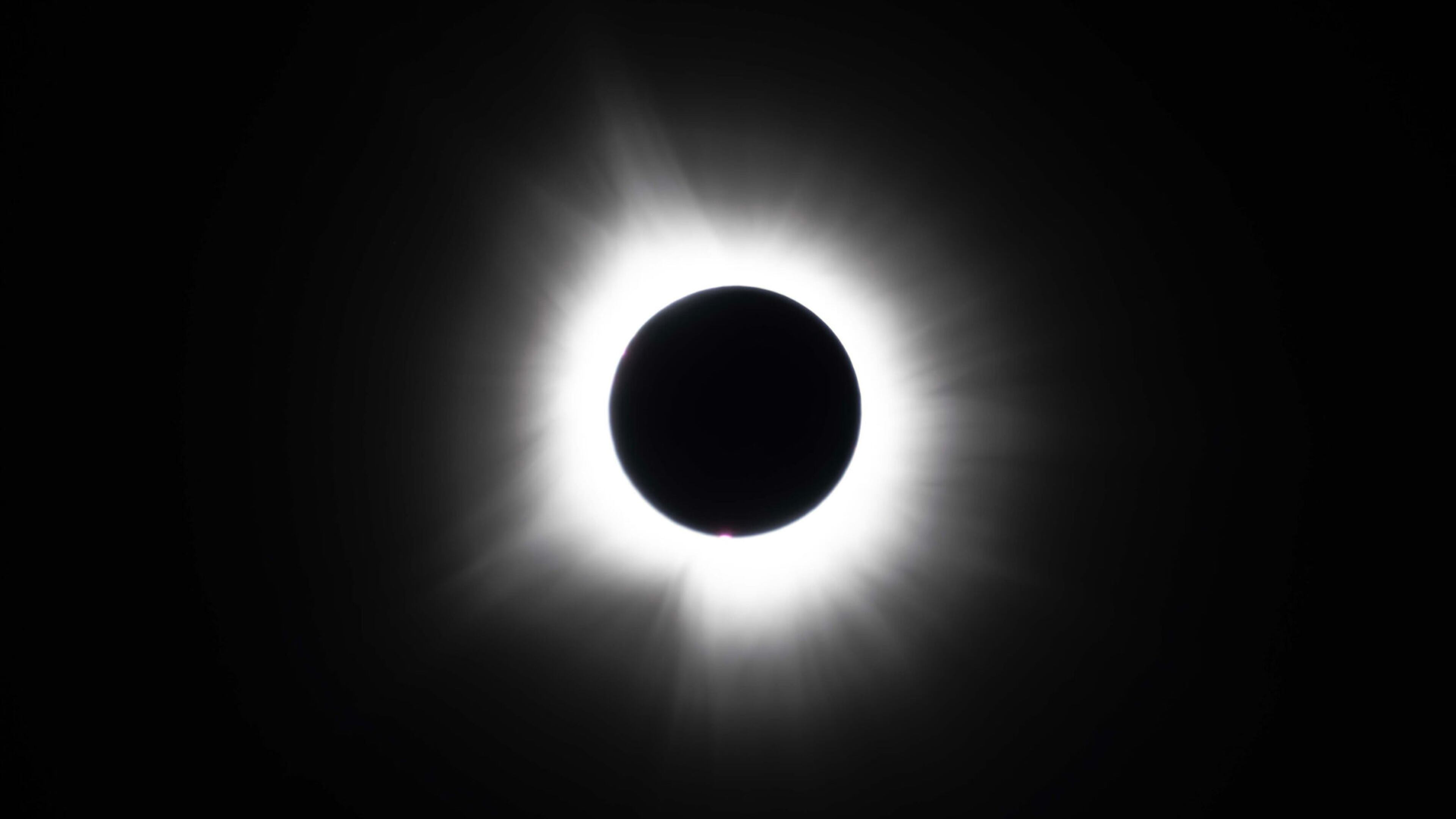 The April 8 eclipse as seen from Pinnacle Mountain State Park outside Little Rock, Ark. (Photo Courtesy of Lee Hedgepeth/Inside Climate News)