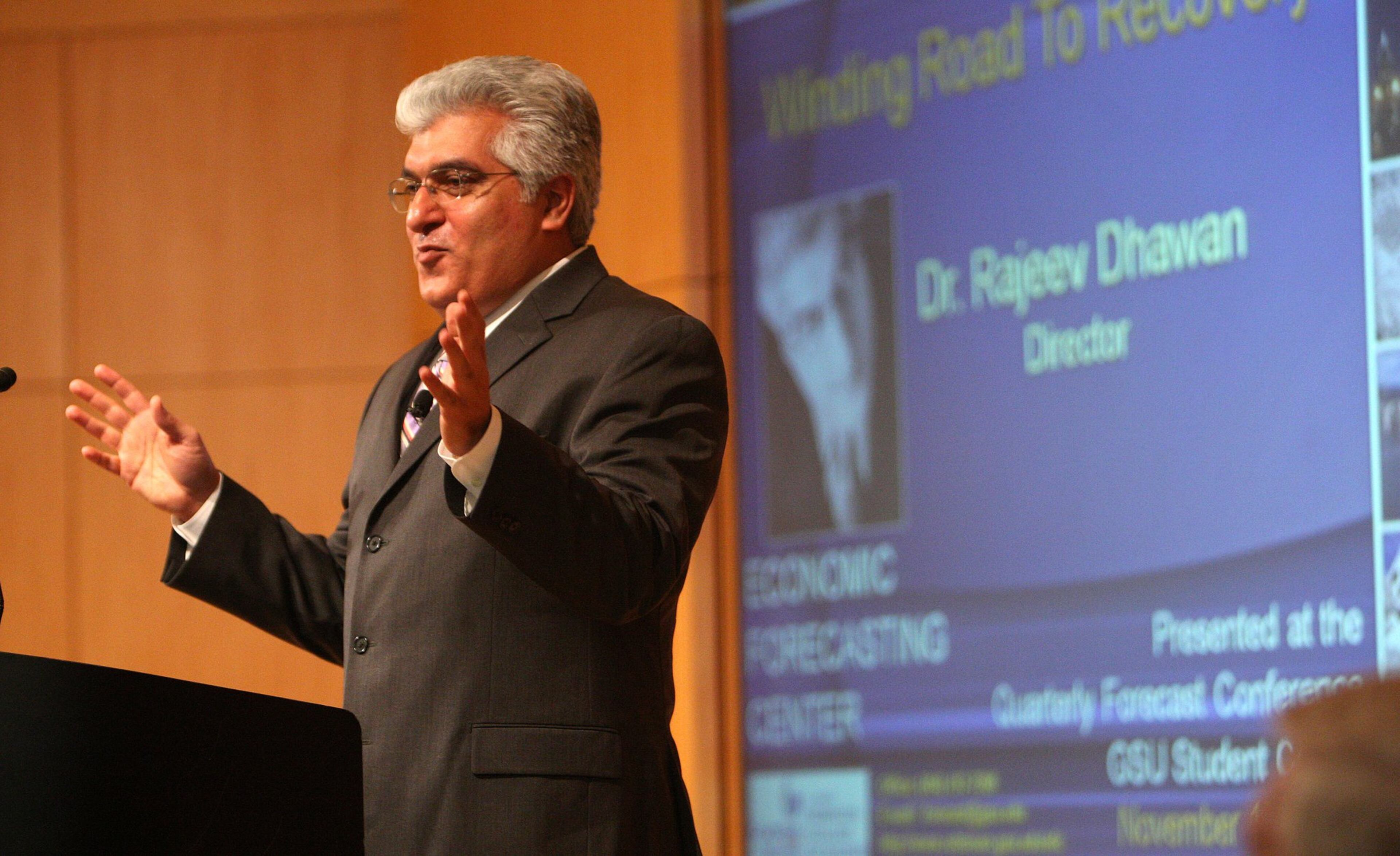 Rajeev Dhawan, director of the Economic Forecasting Center, says Georgia will add 50,900 jobs this year, down from 57,700 in 2024. AJC file photo