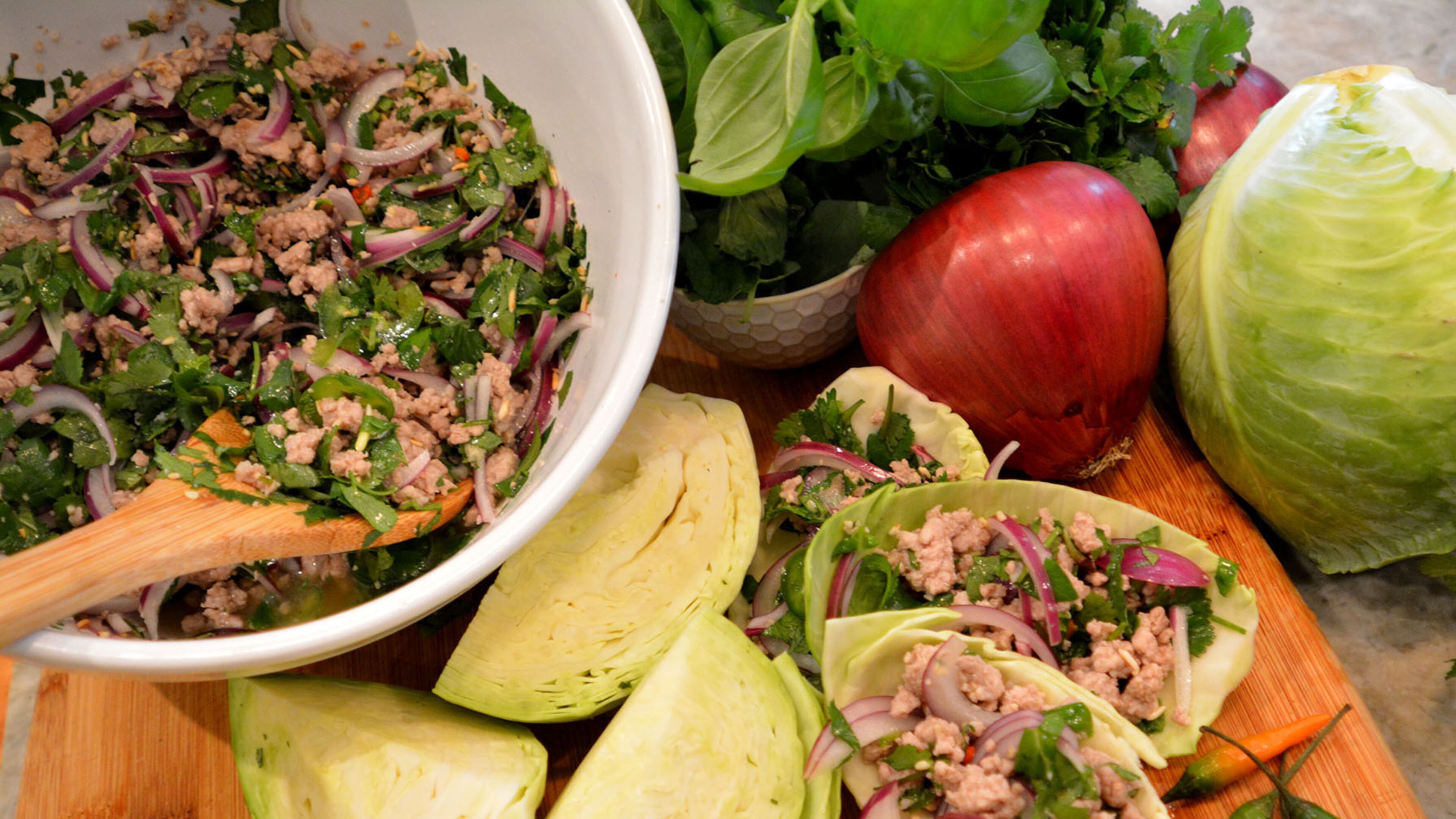 Linton Hopkins' cabbage larb. / Photo contributed by Adrienne Harris