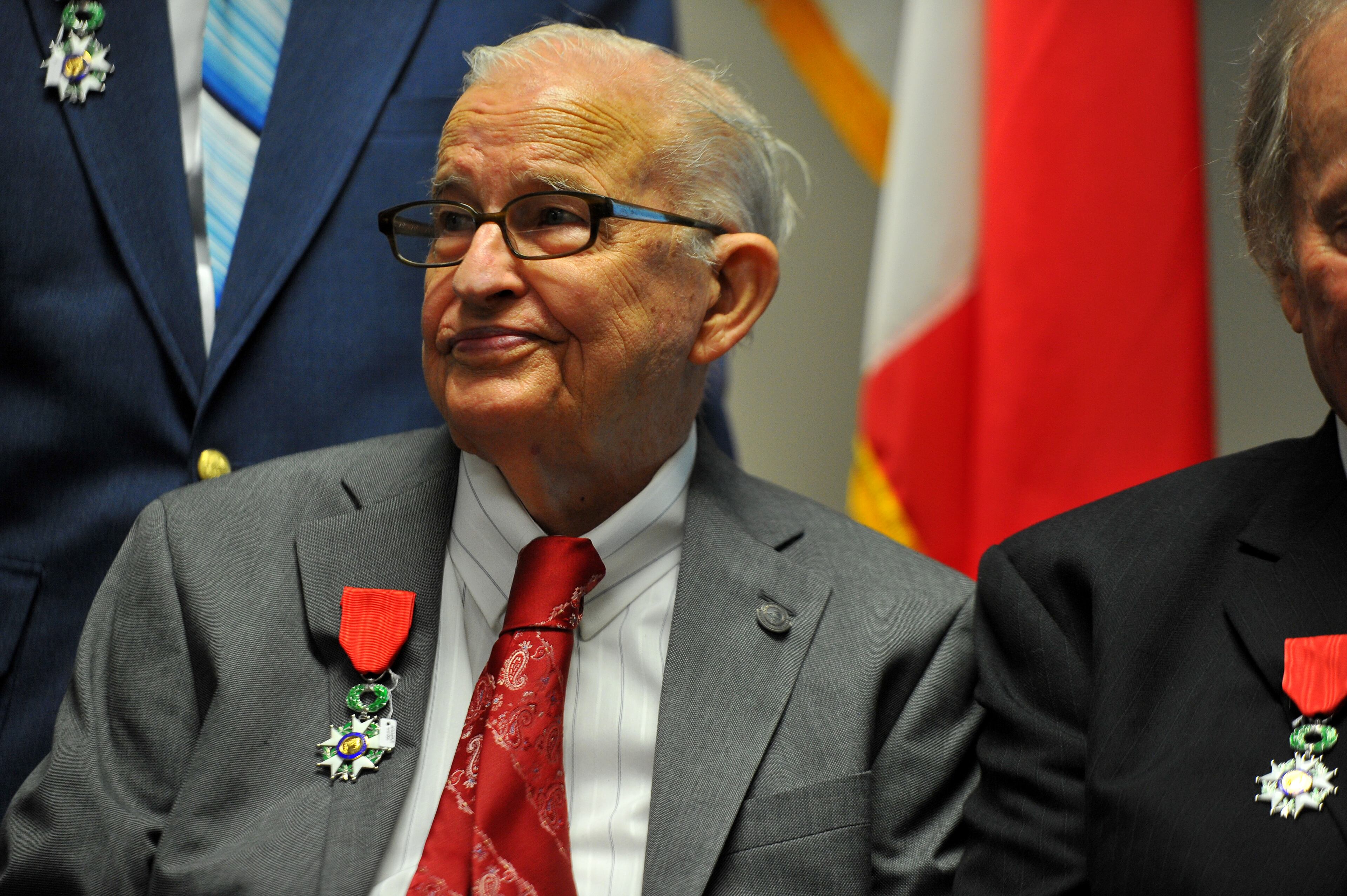 Eddie Sessions from Carrollton was one of 12 WWII Veterans who Denis Barbet, consul general of France in Atlanta, presented with the Legion of Honor during a ceremony on Sept. 27, 2012.