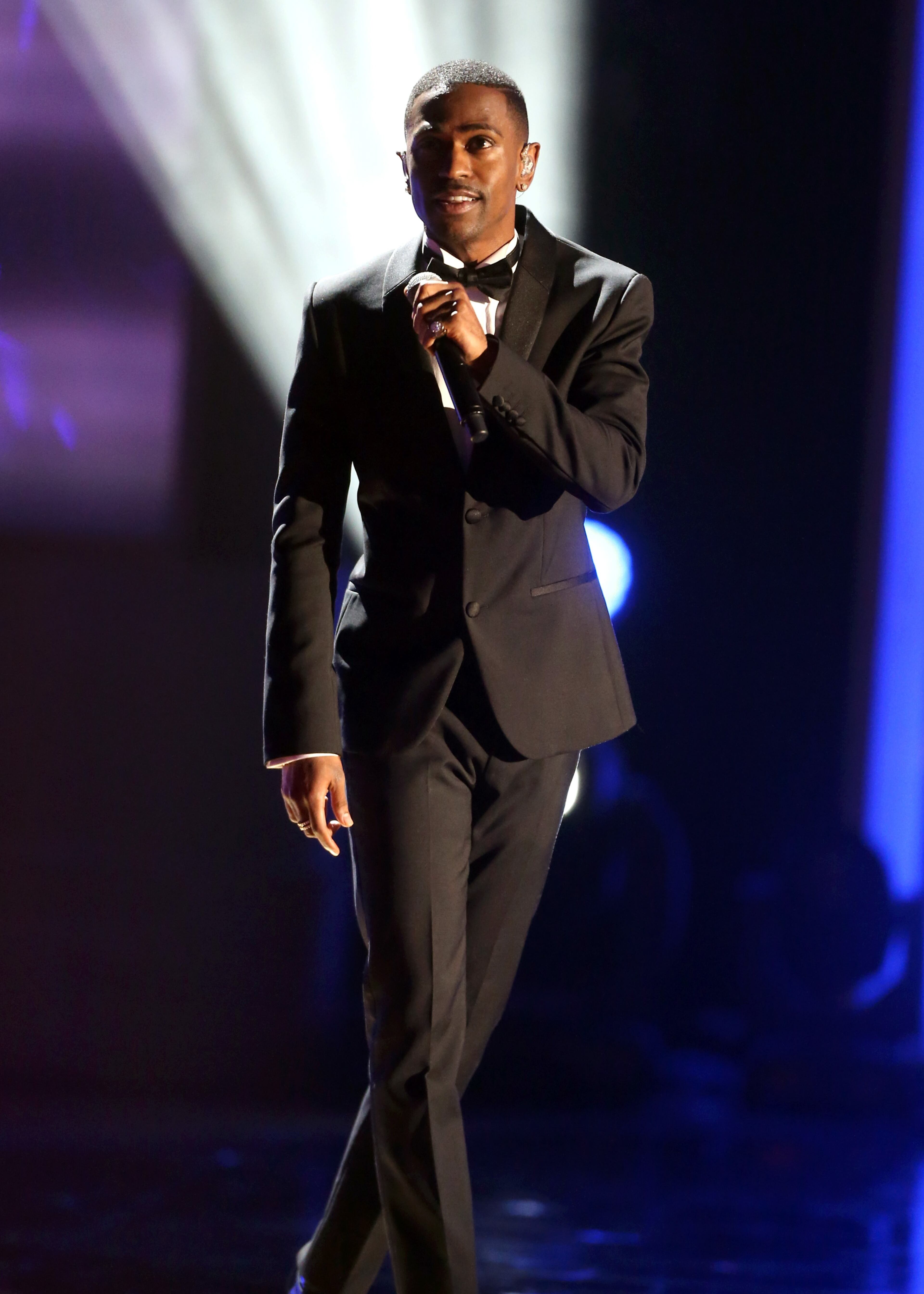 LOS ANGELES, CA - NOVEMBER 18: Rapper Big Sean performs onstage during A VERY GRAMMY CHRISTMAS at The Shrine Auditorium on November 18, 2014 in Los Angeles, California. (Photo by Frederick M. Brown/Getty Images)