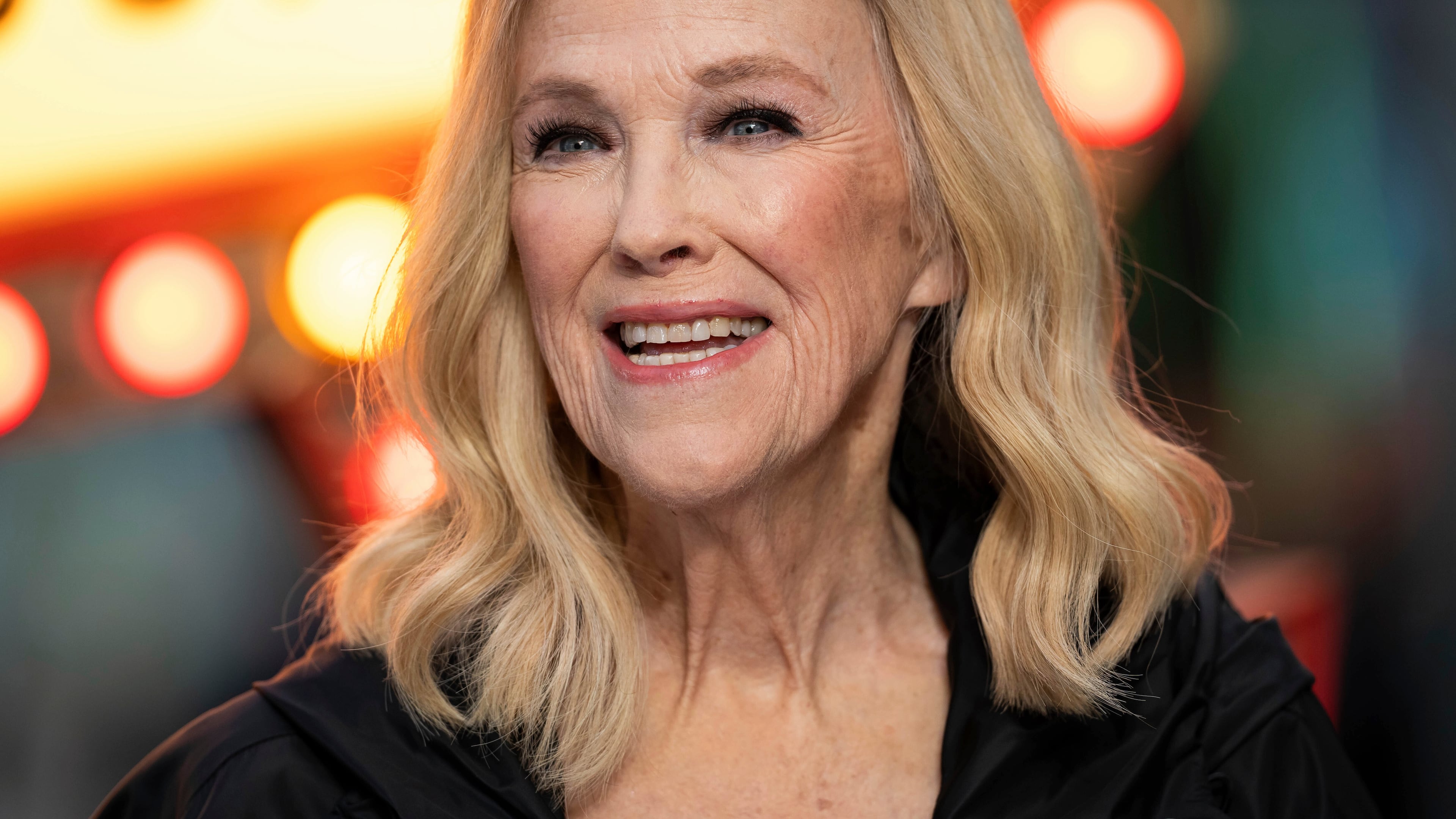 FILE - Catherine O'Hara poses for photographers upon arrival at the UK premiere of "Beetlejuice Beetlejuice" on Thursday, Aug. 29, 2024, in London. (Photo by Scott A Garfitt/Invision/AP)