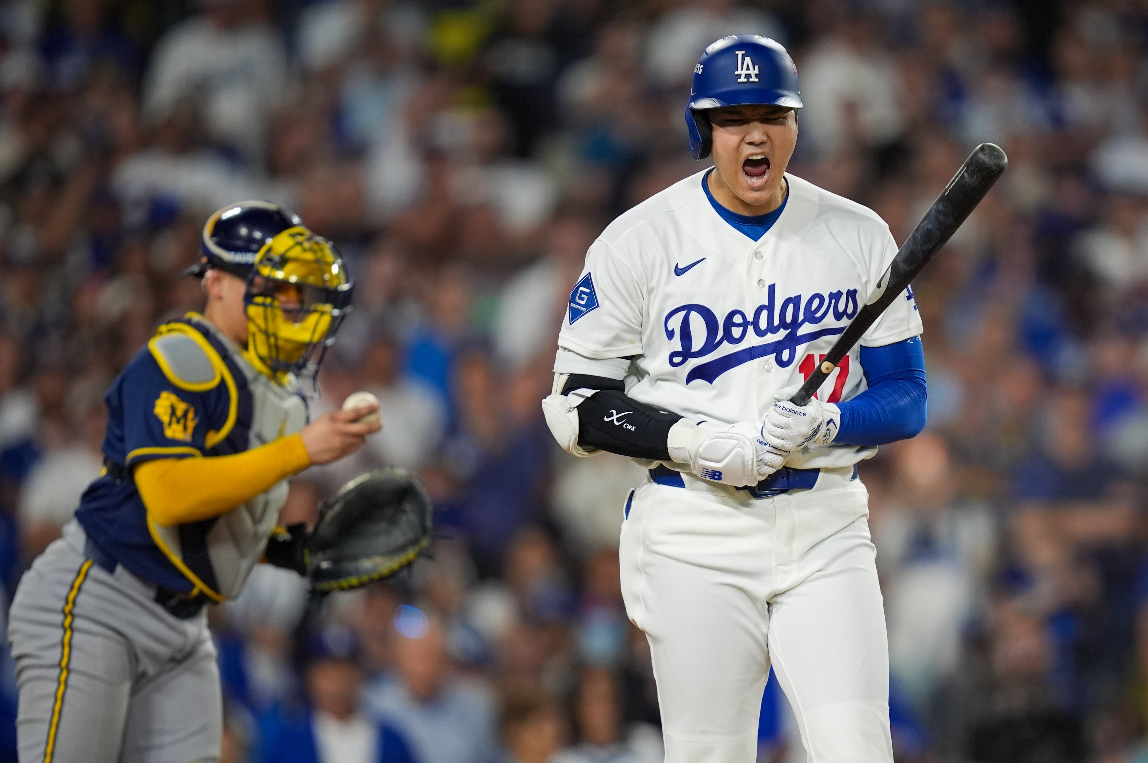 APTOPIX NLCS Brewers Dodgers Baseball