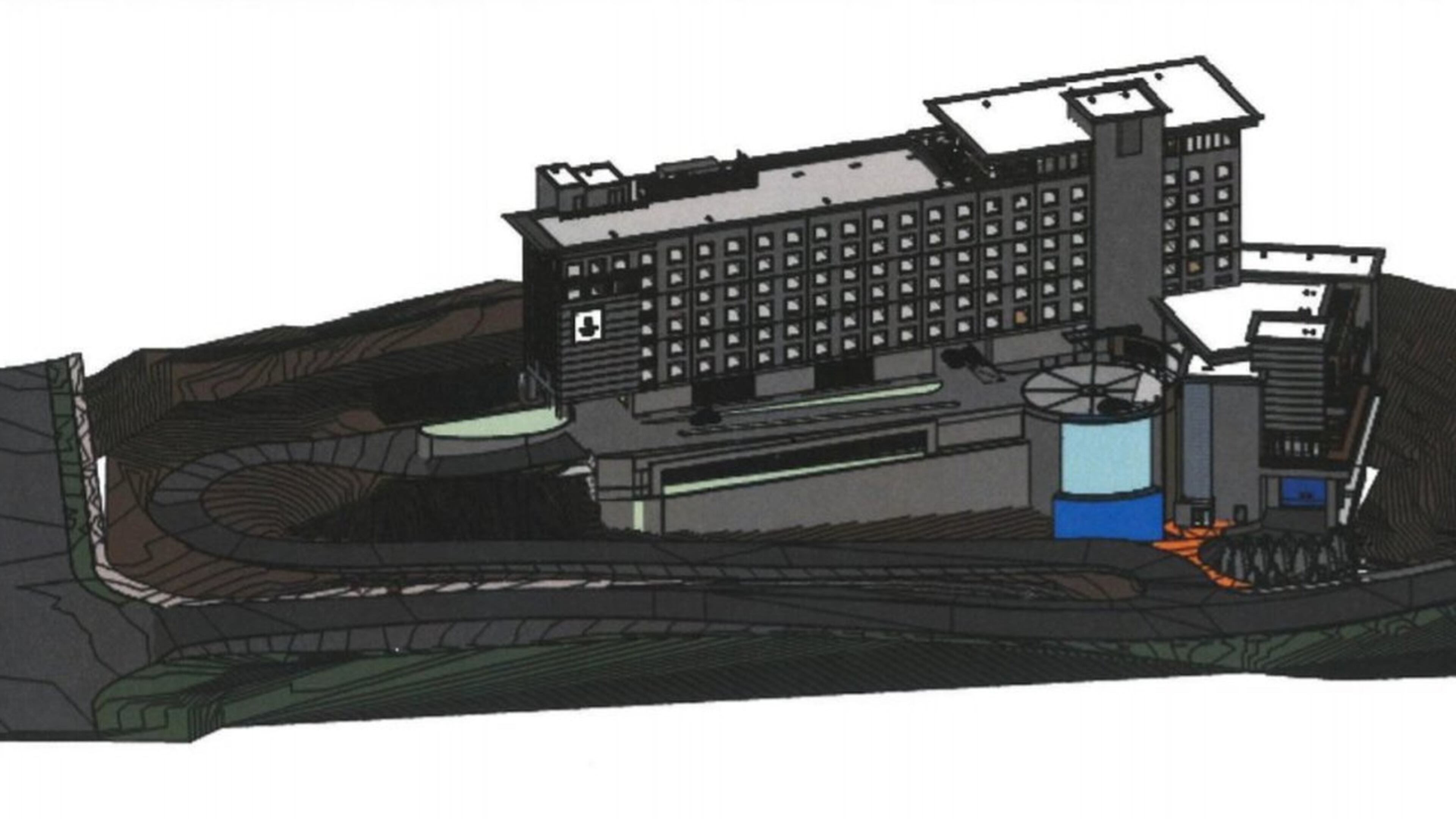 This is a sketch of the proposed “Mayson House” hotel project in Sandy Springs. (Courtesy Hardy Group)