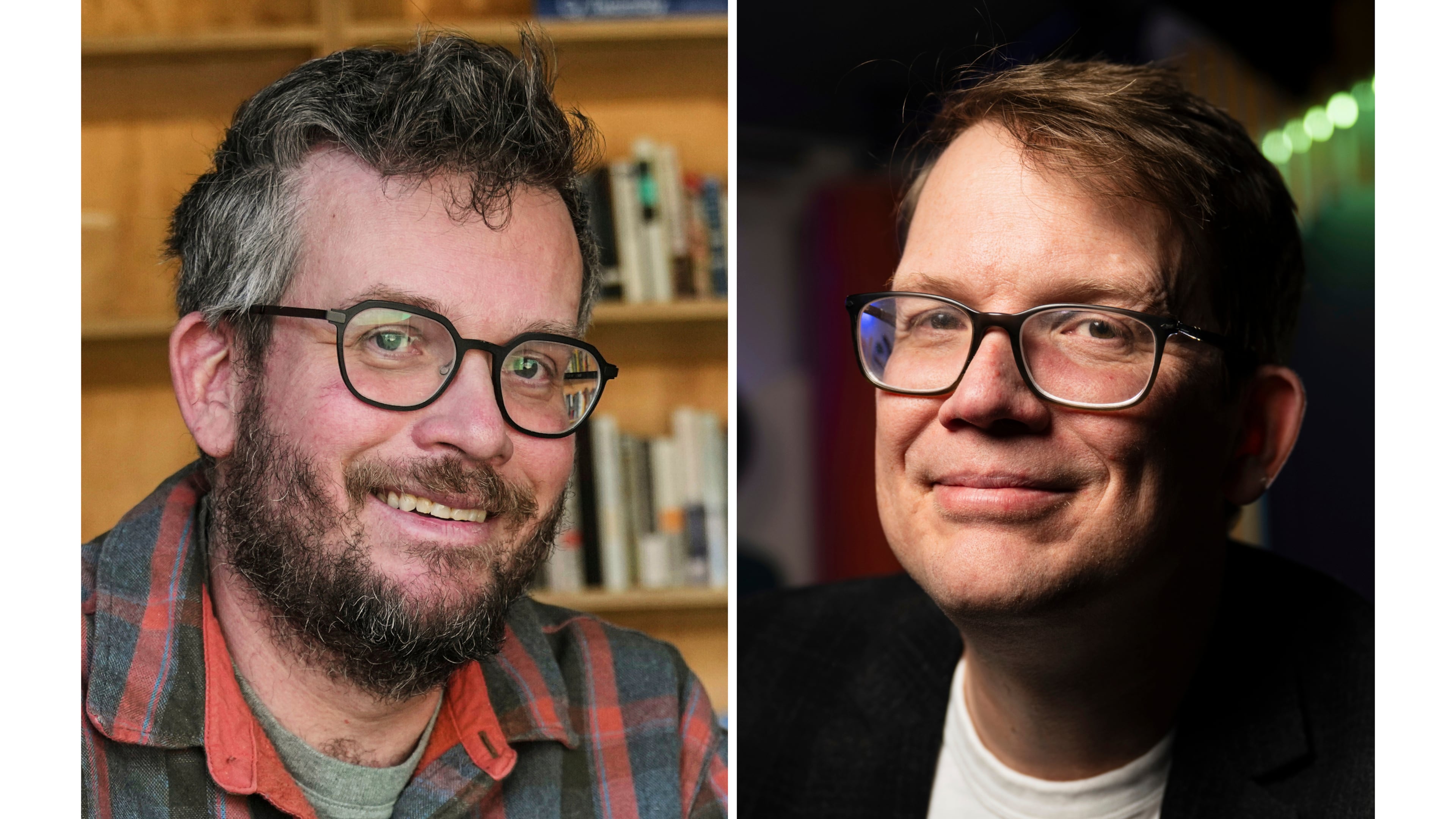 FILE- This combination of photos show brothers John Green, left, and Hank Green. (AP Photo)