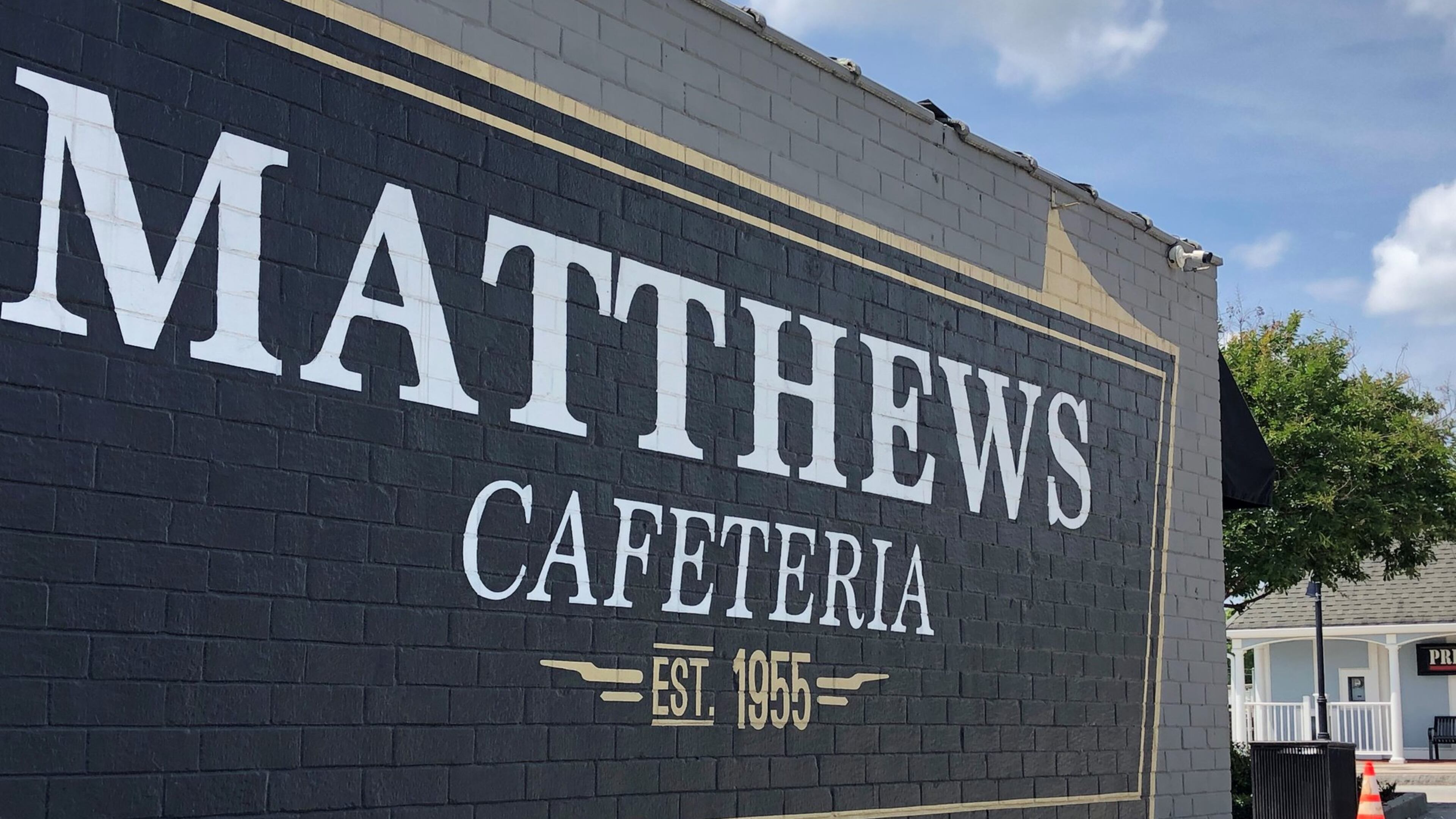 The sign at the historic Matthews Cafeteria in downtown Tucker. Contributed by Wendell Brock