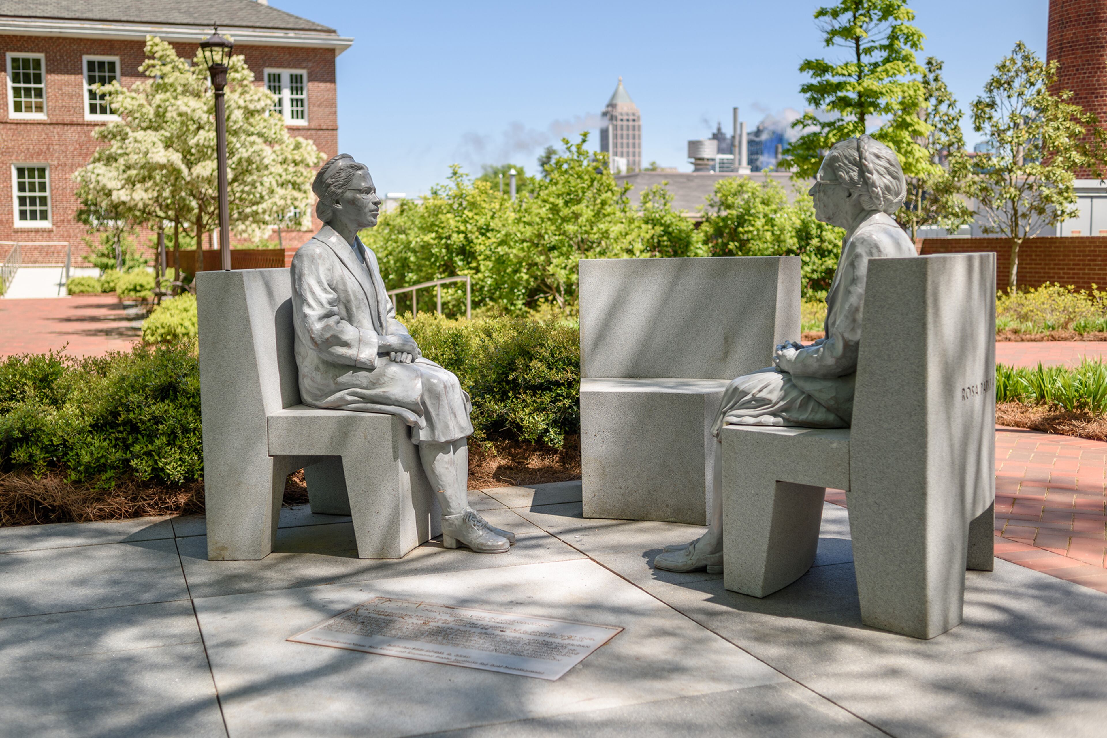 Go over to Georgia Tech and have a conversation with Rosa Parks, a statue by Atlantan Martin Dawe.
Courtesy of Georgia Institute of Technology/photo Rob Felt
