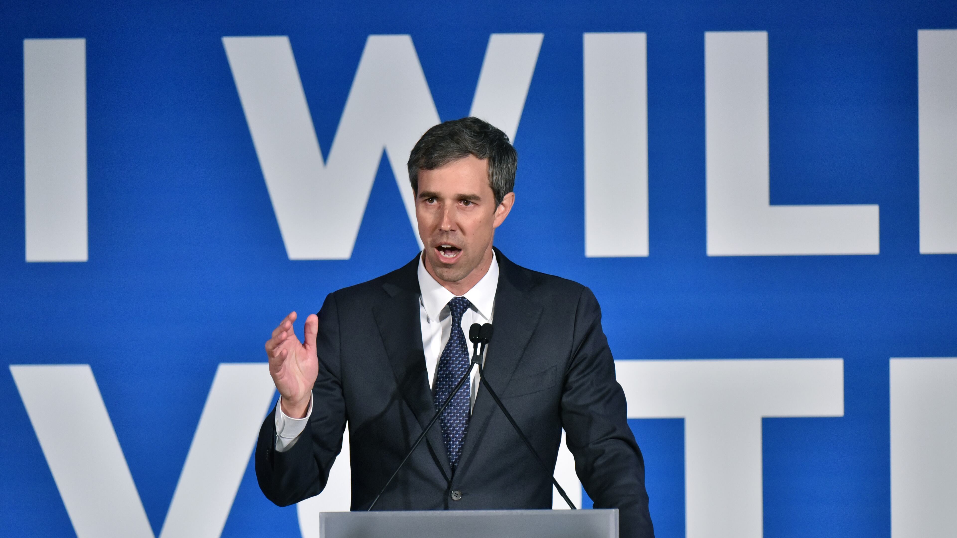 June 6, 2019 Atlanta - Ex-Rep. Beto O'Rourke speaks during the DNC's IWillVote Gala at Flourish Atlanta on Thursday, June 6, 2019. White House hopefuls court Georgia: Presidential candidates swarmed Atlanta on Thursday for a convention geared at African-American strategists and a joint fundraiser featuring four of the best known Democratic contenders on the same stage. HYOSUB SHIN / HSHIN@AJC.COM