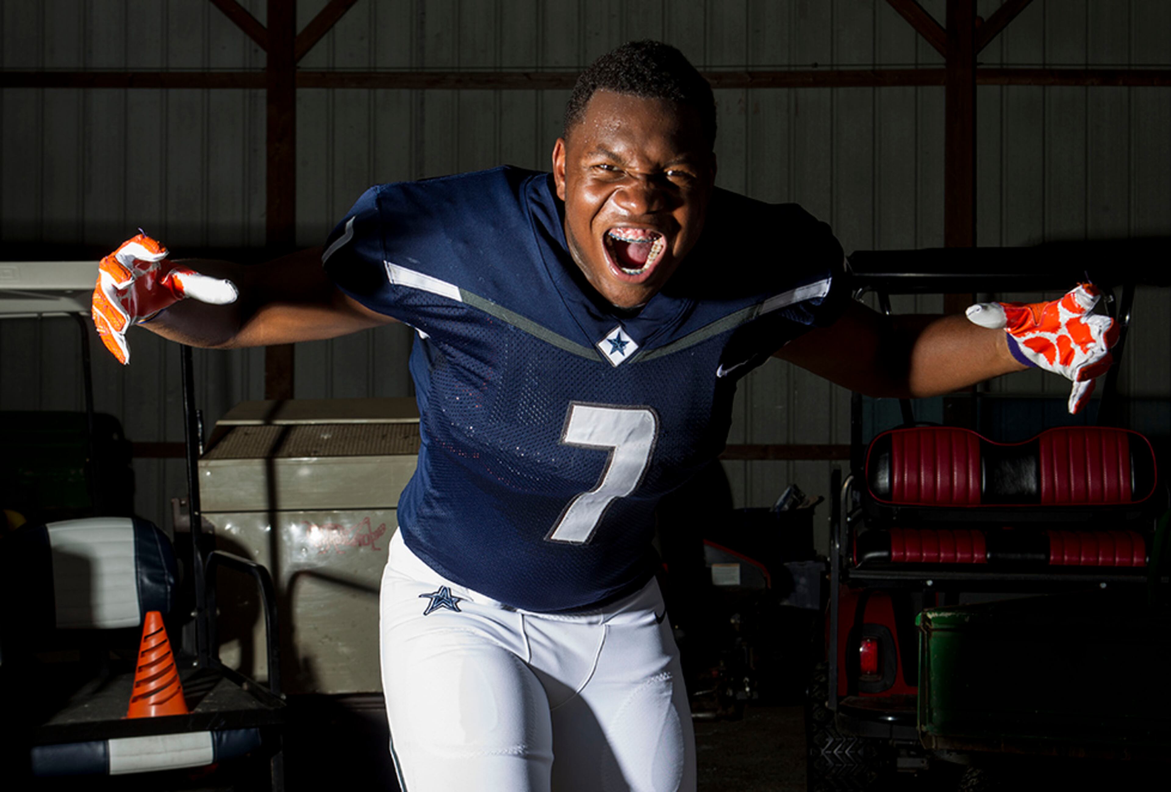 Justin Mascoll, defensive end, South Gwinnett. Mascoll was a first-team all-state pick after recording 68 tackles, eight sacks, nine other tackles for losses and 14 quarterback pressures.