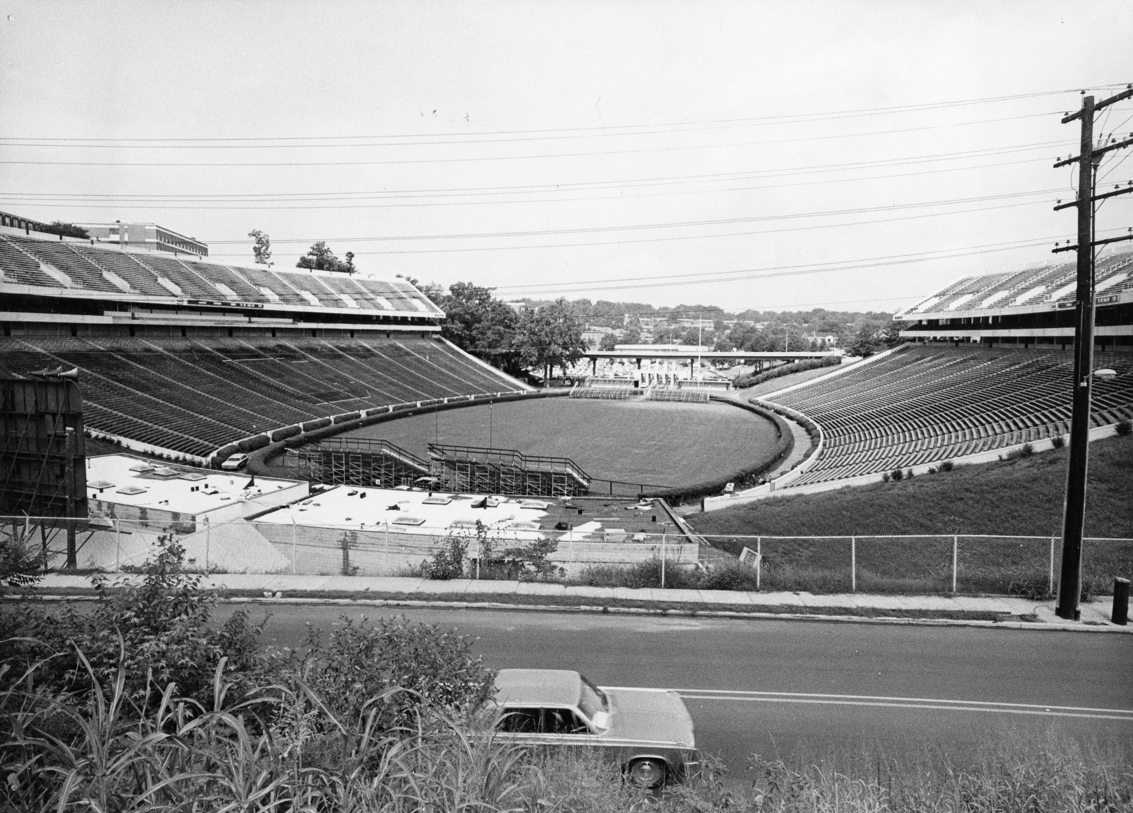 The University of Georgia's Sanford Stadium in the 1970s.