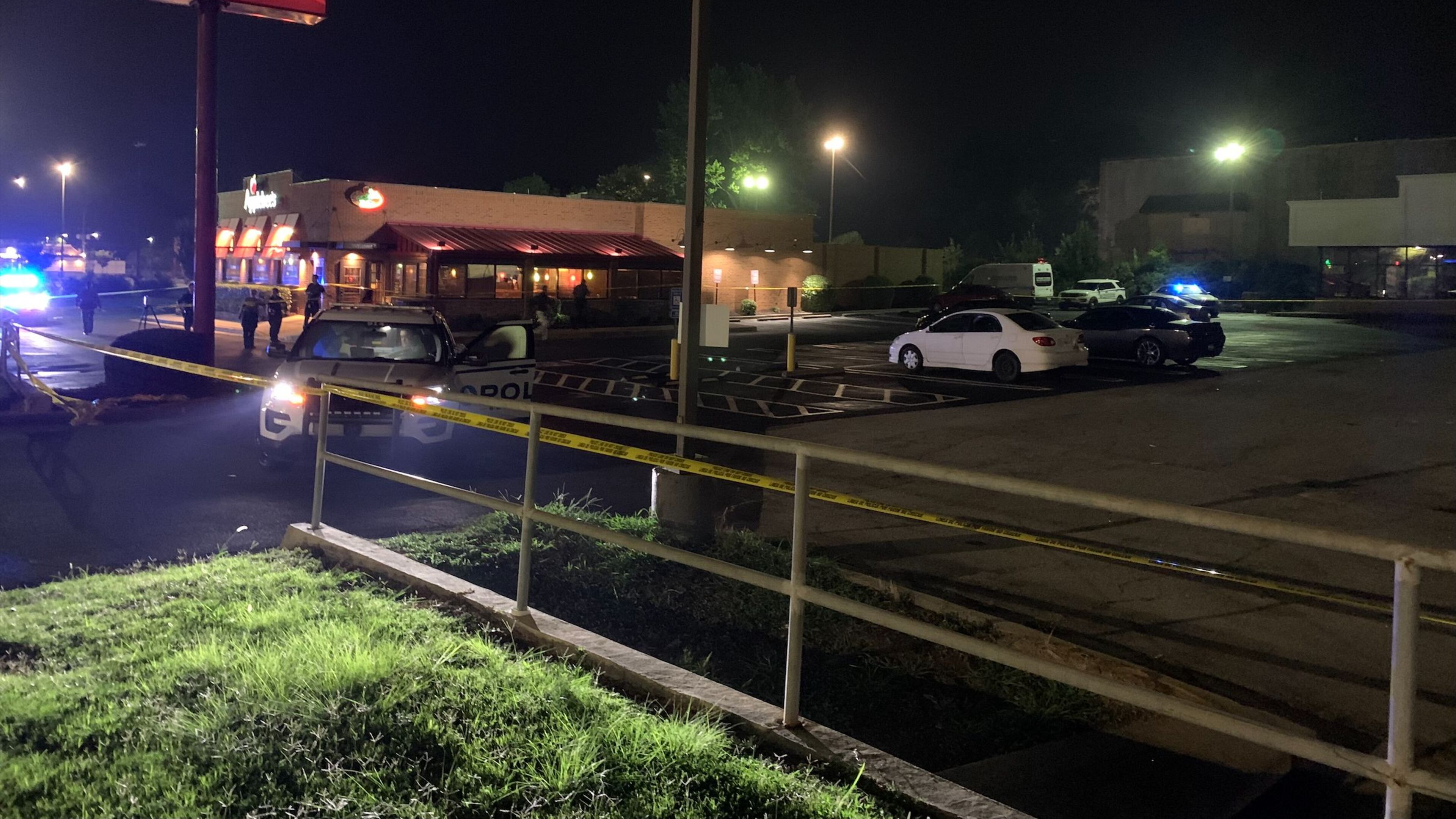 A man was fatally shot in the parking lot between the Stone Mountain Highway Applebee's and O’Reilly Auto Parts on Monday night, according to Gwinnett County police.