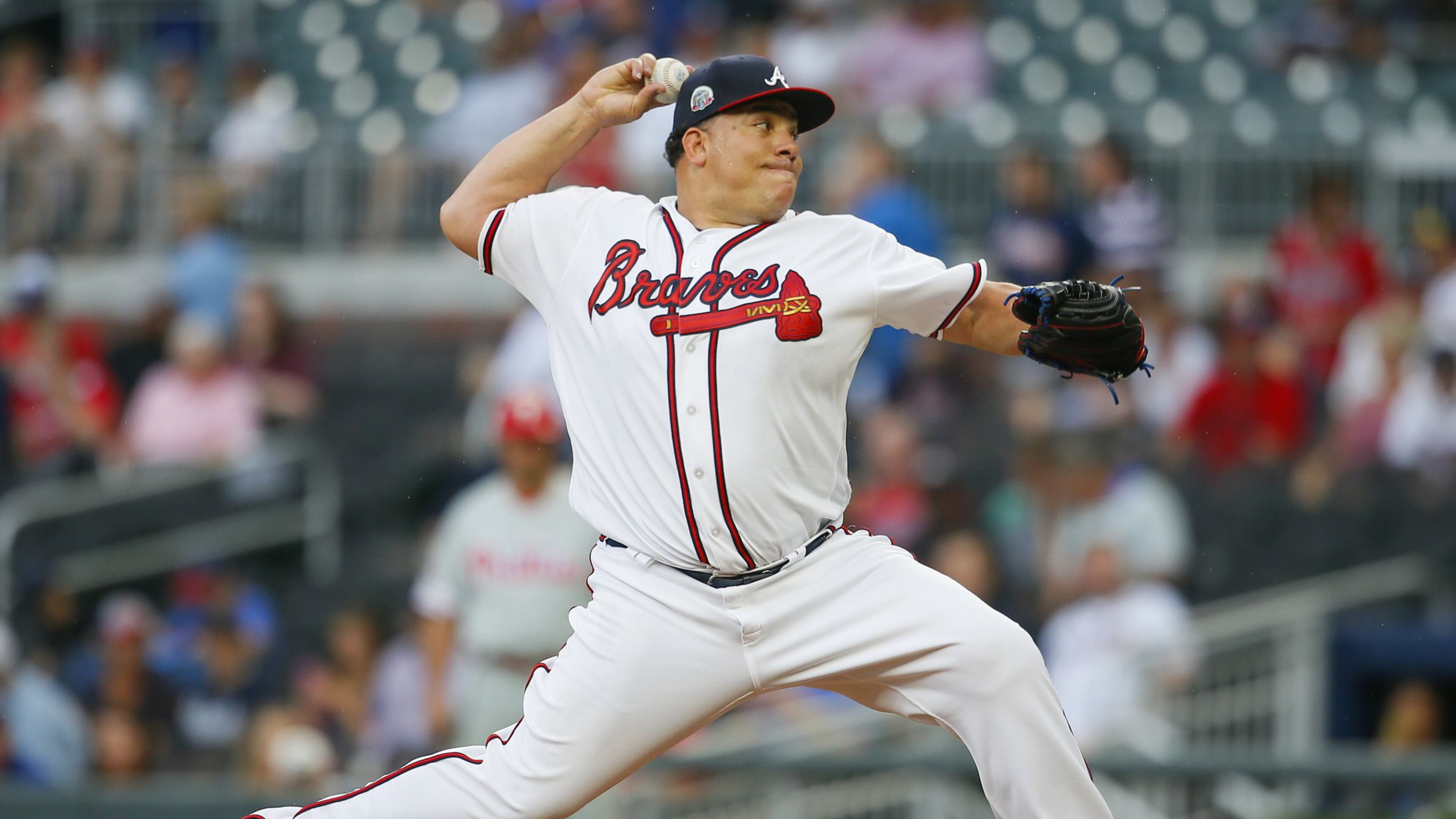 Veteran Bartolo Colon is set to come off the disabled list and rejoin the Braves rotation on Wednesday, starting that night against the Giants. (AP Photo/Todd Kirkland)