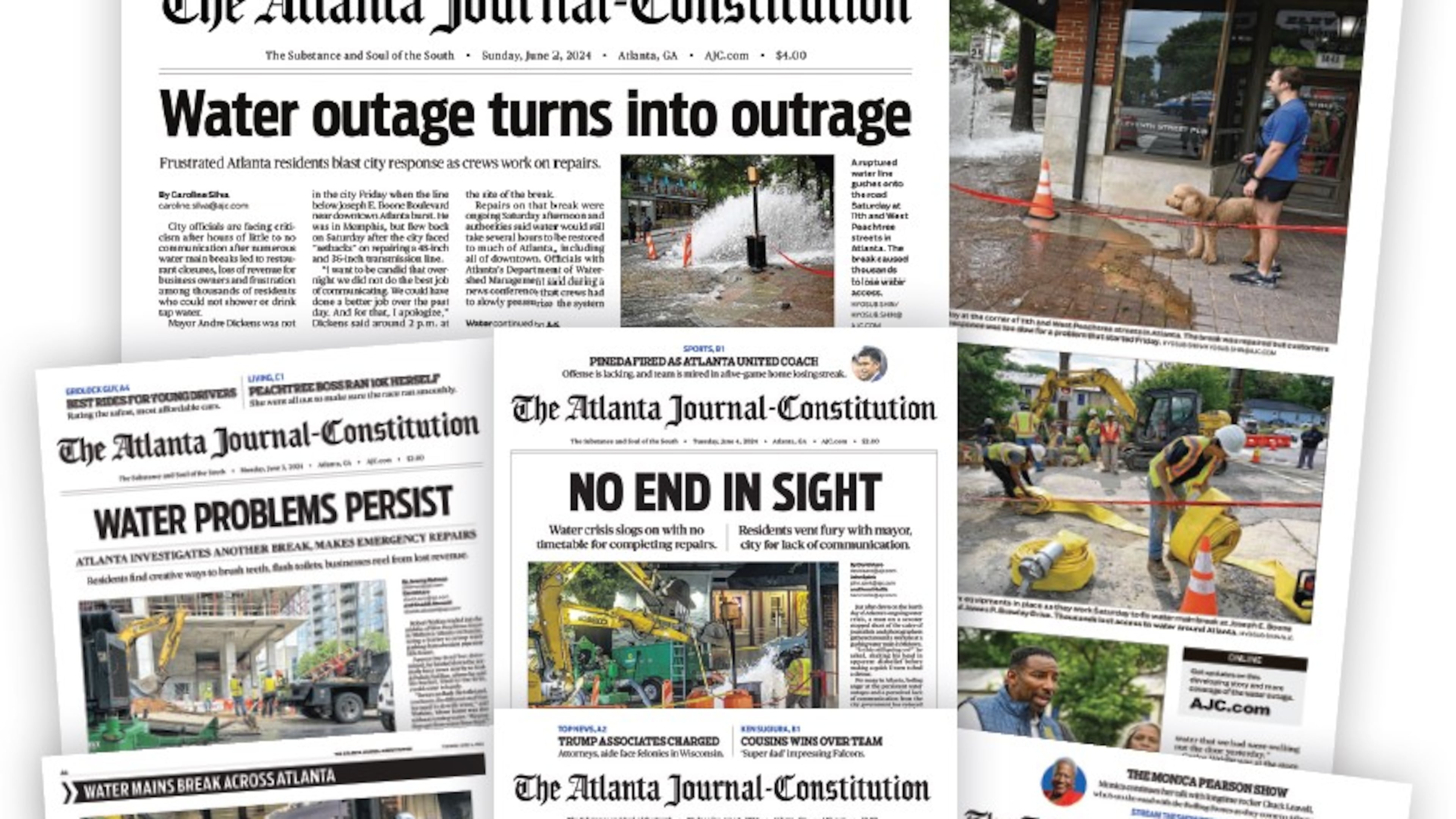 For the past week, as the people of Atlanta navigated geysers on the streets of Midtown and many were forced to boil their drinking water, The Atlanta Journal-Constitution has provided around-the-clock coverage of the developments.