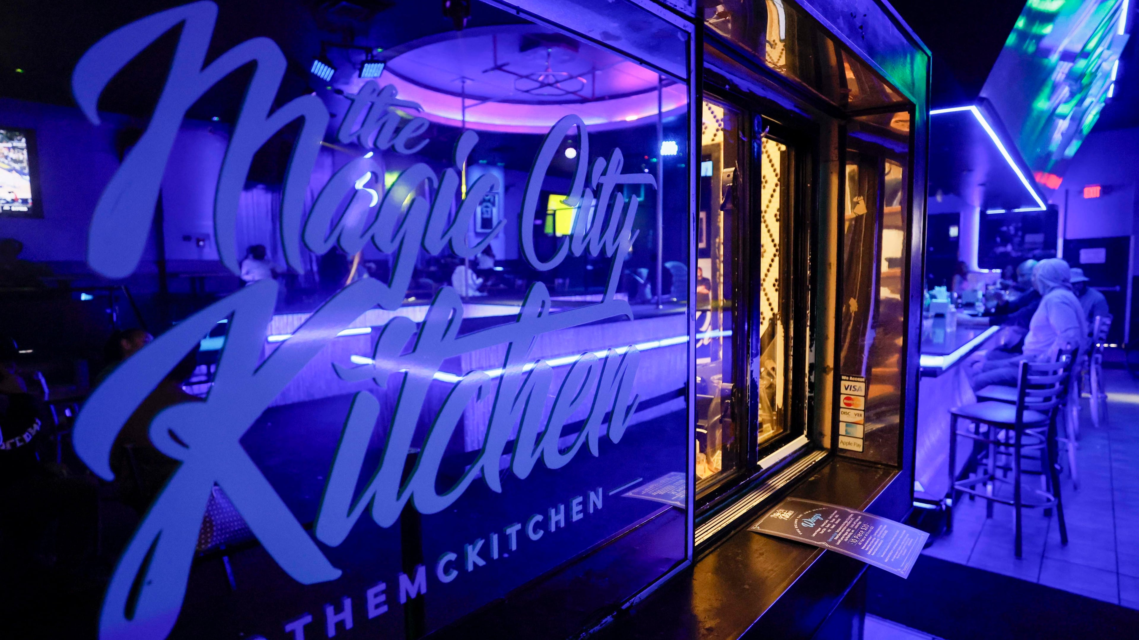 Magic City Kitchen, shown here Friday, March 13, 2026, has been frying lemon pepper wings for decades while Atlanta’s nightlife swirls around it. (Miguel Martinez/AJC)