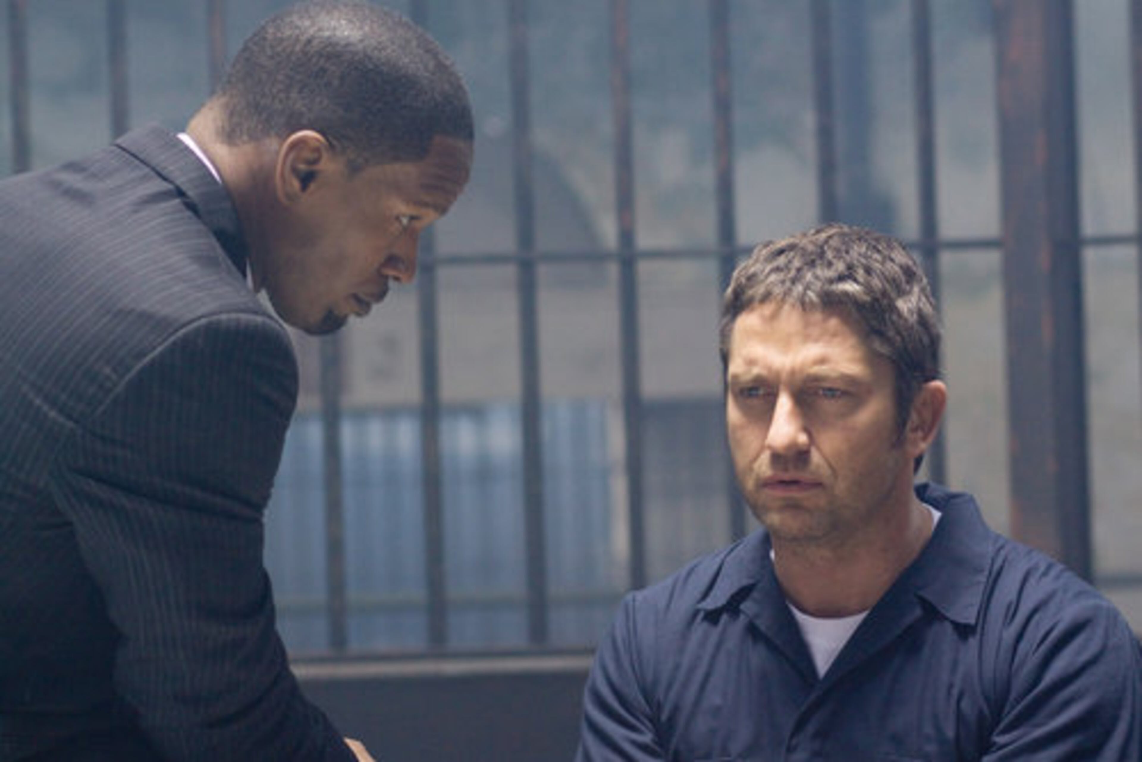 Nominee Jamie Fox and Gerard Butler in "Law Abiding Citizen."