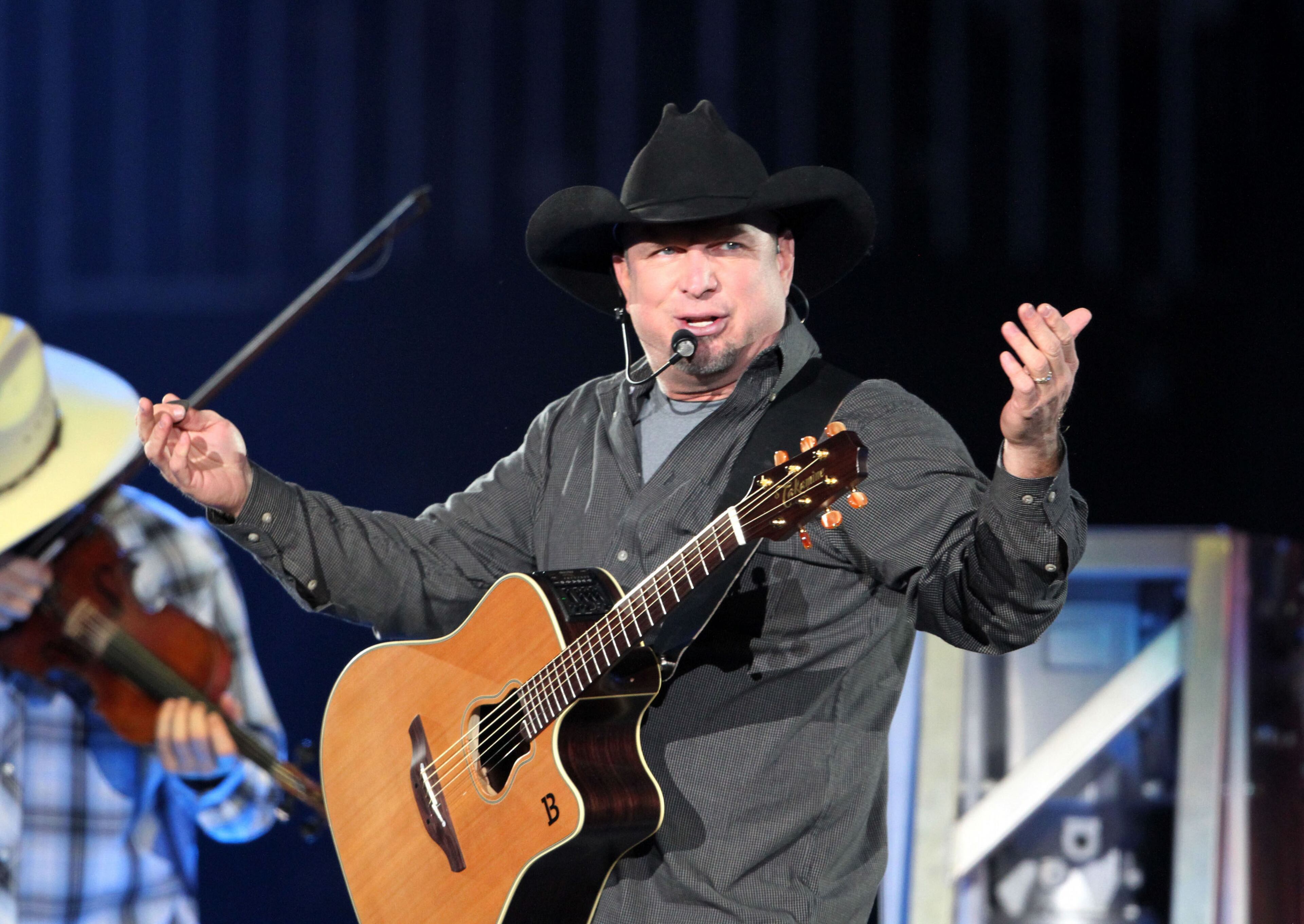 Legendary country singer-songwriter-guitarist Garth Brooks played the first of seven sold out shows Friday evening at Philips Arena. Robb D. Cohen/RobbsPhotos.com