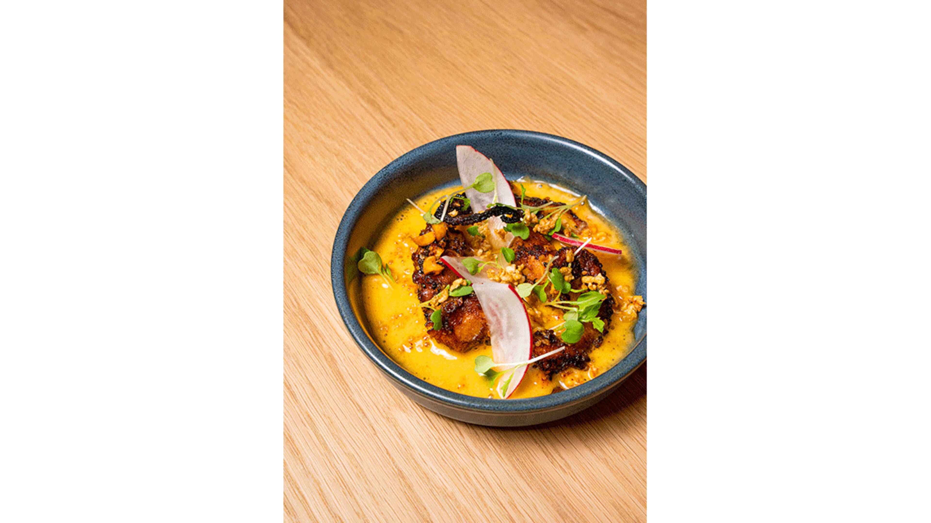 Roasted octopus from the menu of Carmel / Courtesy of Carmel