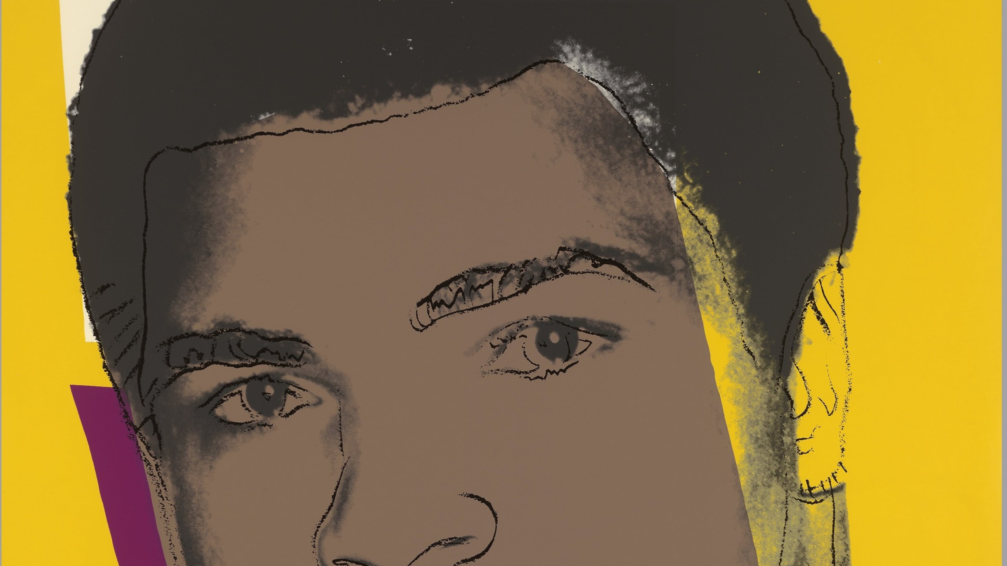 “Muhammad Ali,” from 1978, is part of an exhibit of 250 works by pop artist Andy Warhol on display at the High Museum of Art. Photo: courtesy Warhol Foundation for the Visual Arts, Inc.