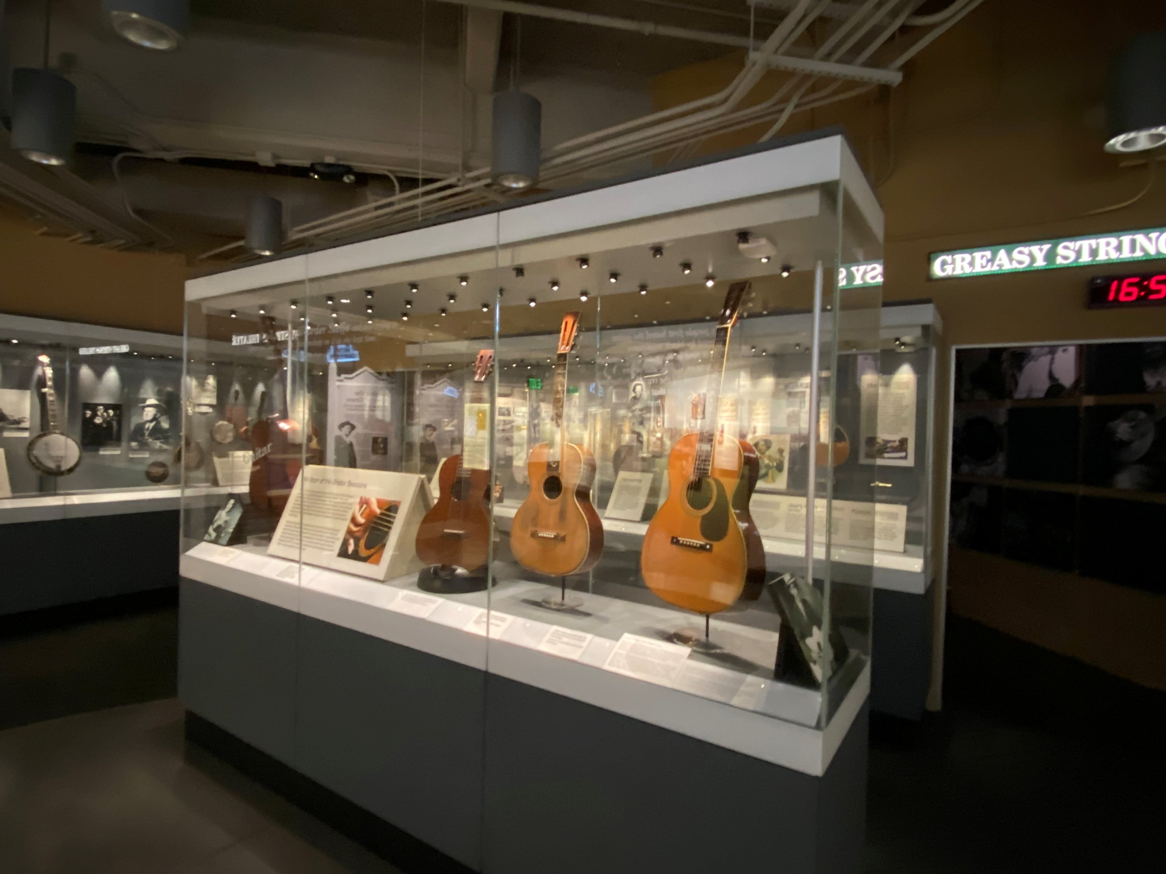 Guitar display at the Birthplace of Country Music Museum in Bristol. (Courtesy of Karon Warren)