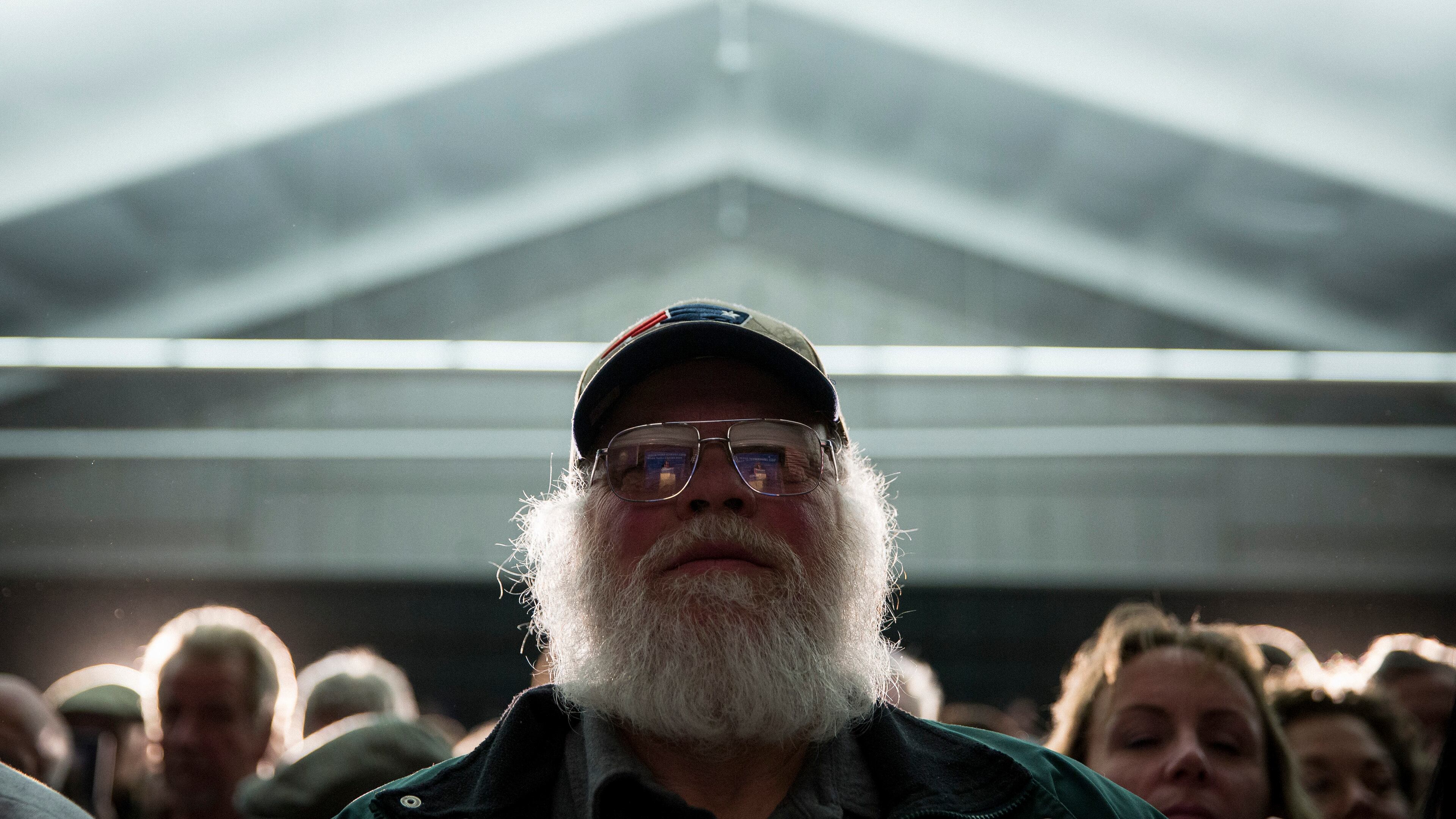 Attendees watch as Donald Trump, a Republican presidential hopeful, speaks at a campaign event at the Hampshire Hills Athletic Club in Milford, N.H., on Tuesday. Damon Winter/The New York Times