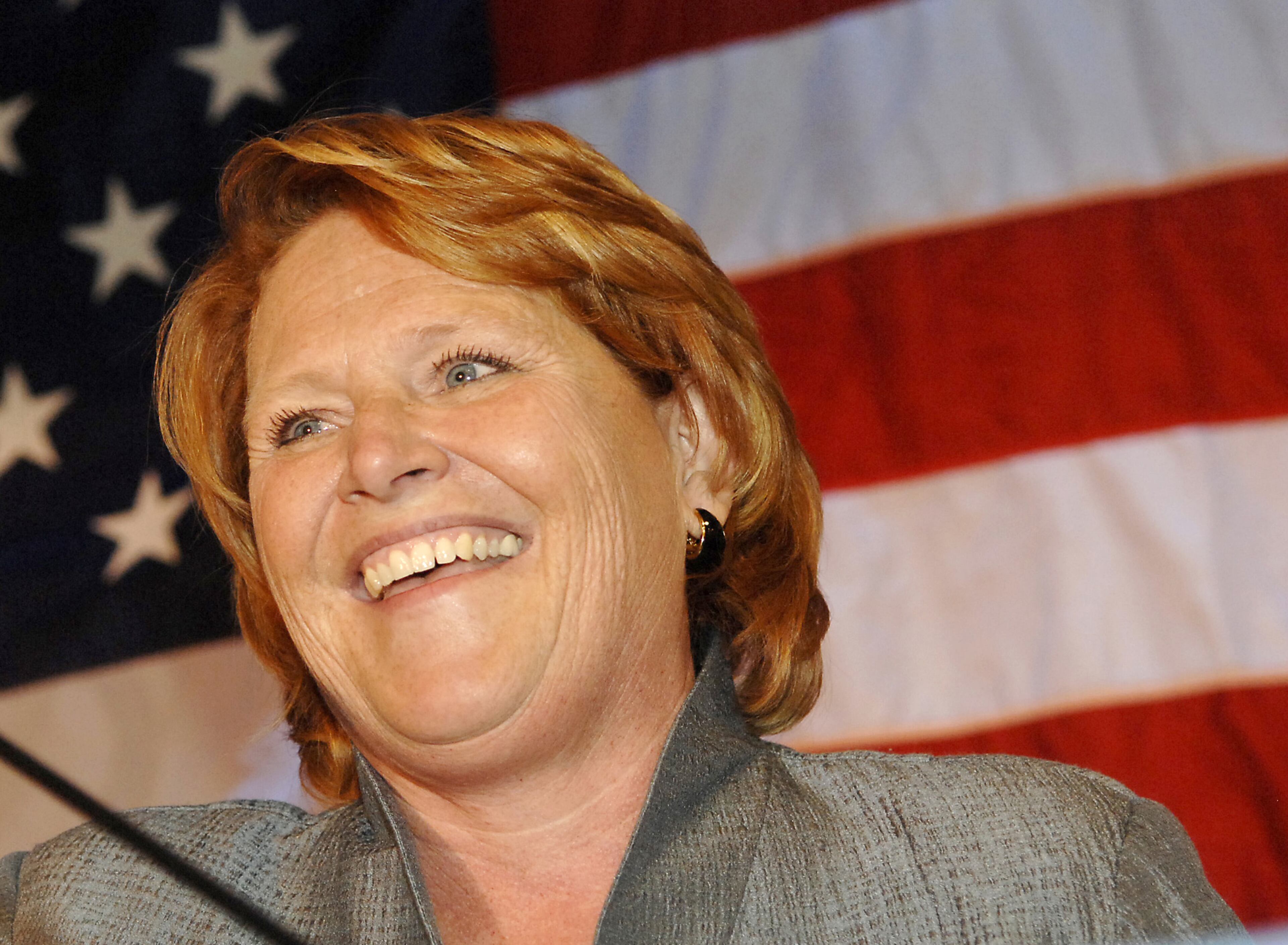 One of the five women newcomers, Sen.-elect Heidi Heitkamp, D-N.D., addresses her supporters in Bismarck, N.D. When the 113th Congress convenes next year, one of every five members of the Senate will be women.