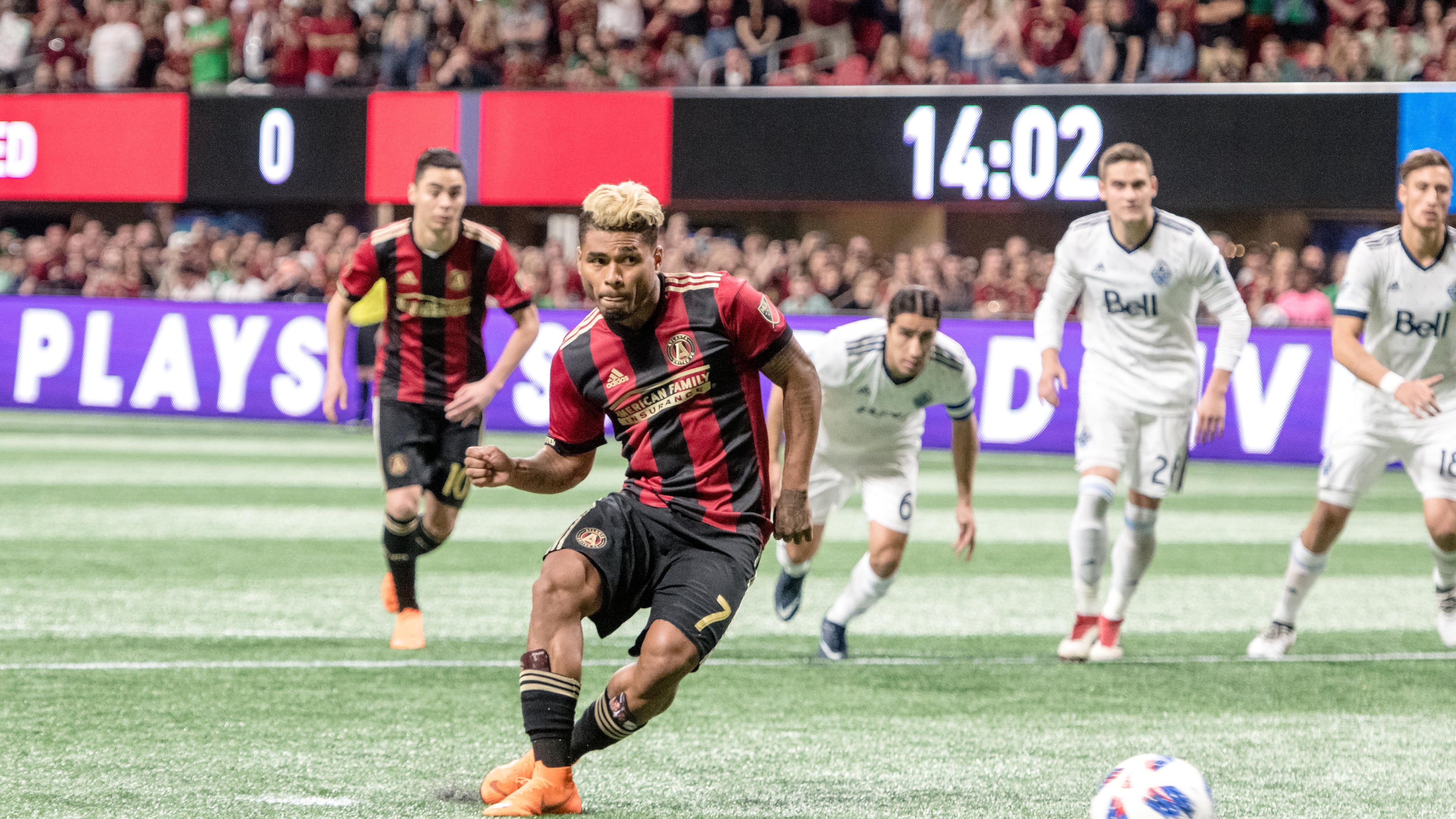 Atlanta United's Josef Martinez scored three goals in his team's 4-1 win against Vancouver on Saturday. (Atlanta United)