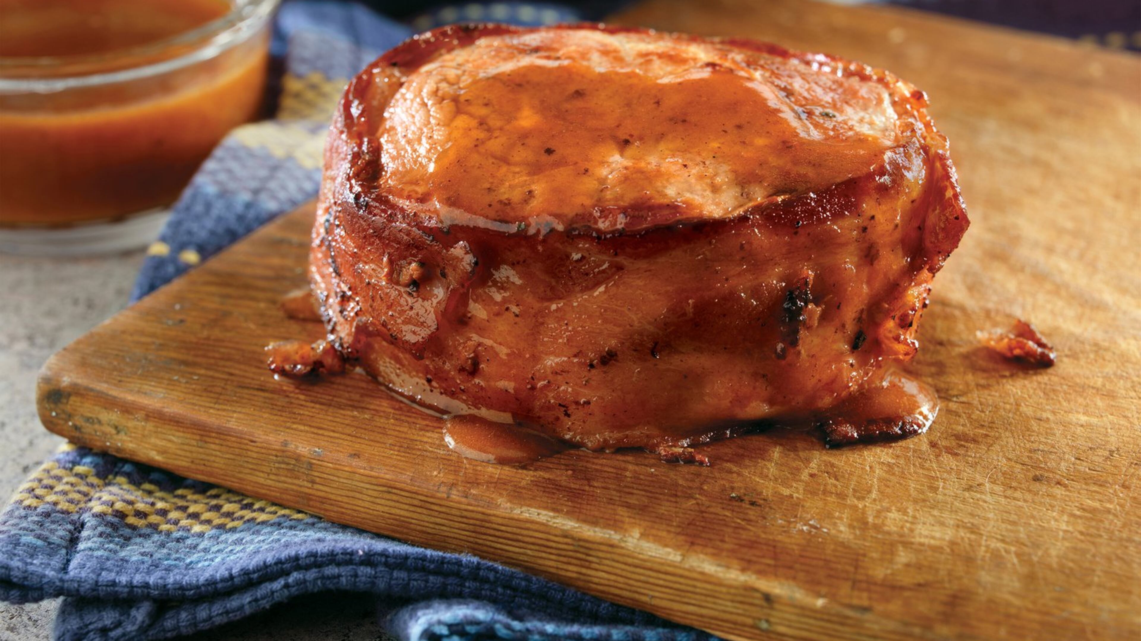 Barbecue sauce and beer make Saturday’s Bacon Barbecue Top Loin Pork Chops the tastiest. Contributed by National Pork Board