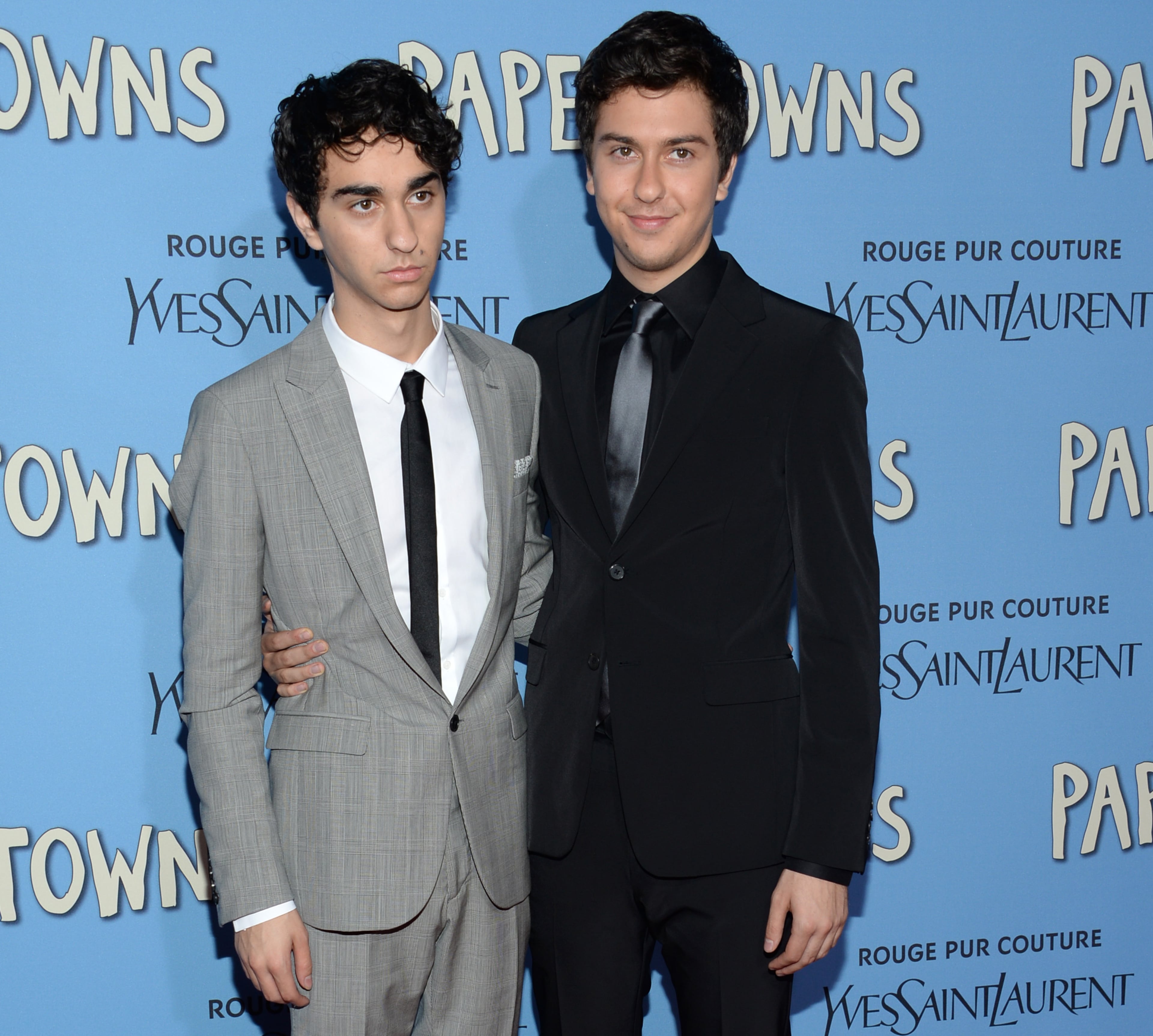 Nat Wolff, right, and Alex Wolff attend the premiere of "Paper Towns" at AMC Loews Lincoln Square on Tuesday, July 21, 2015, in New York. (Photo by Evan Agostini/Invision/AP)