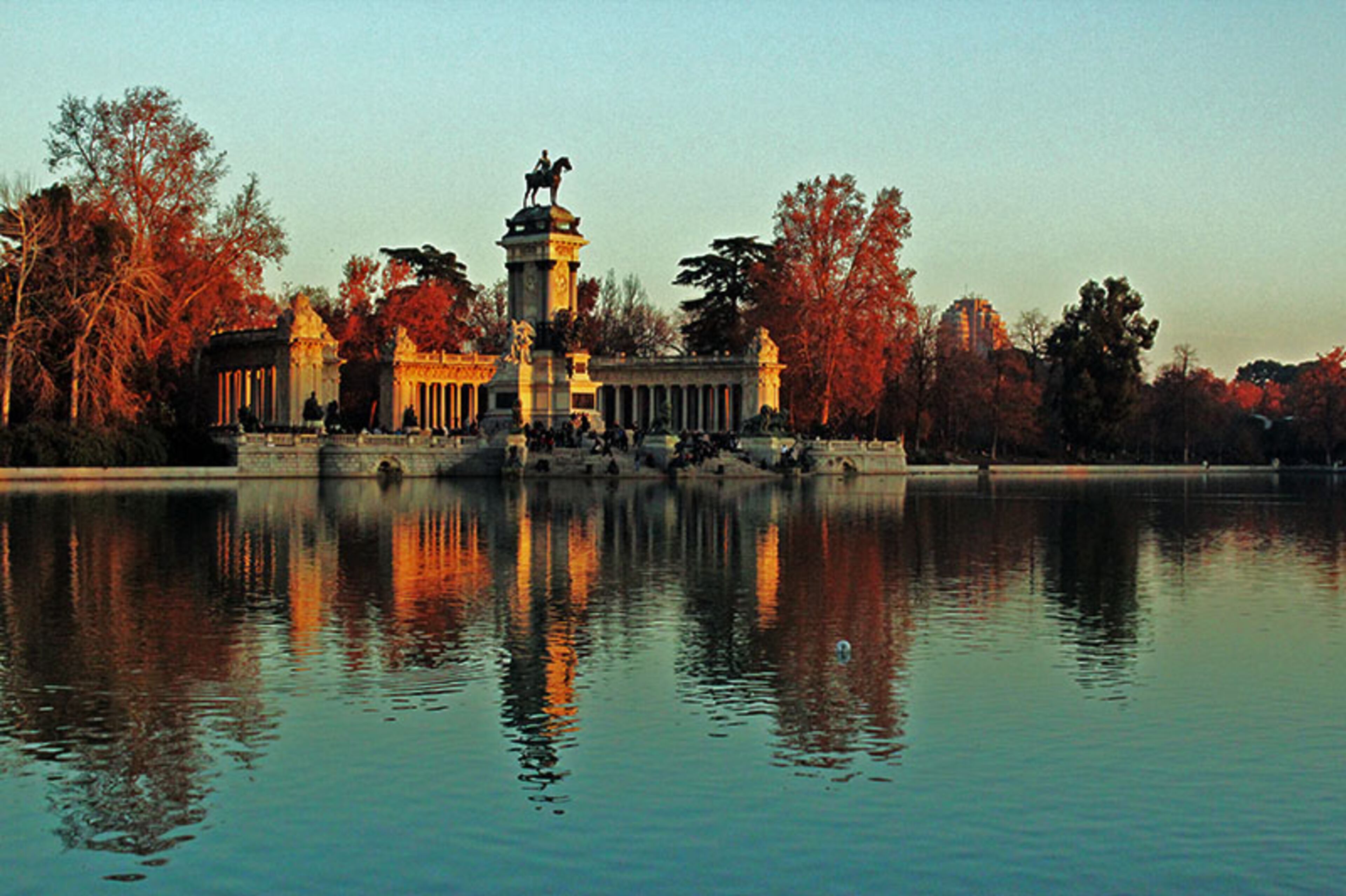 Monumento Alfonso XII in Parque del Retiro (monument dedicated to Alfson XII inside the parc) in Madrid.