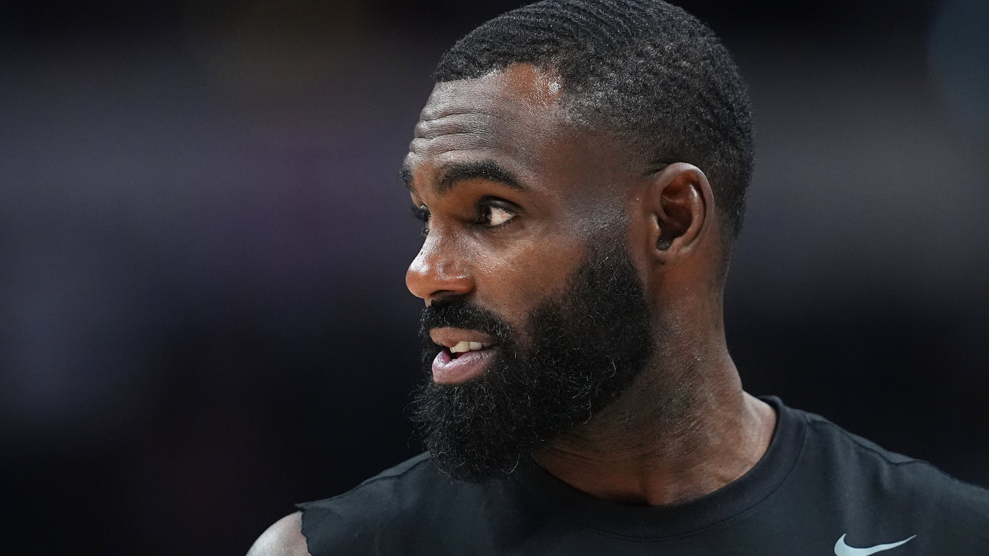 FILE - Denver Nuggets guard Tim Hardaway Jr. is seen in the first half of an NBA basketball game, March 27, 2026, in Denver. (AP Photo/David Zalubowski, File)