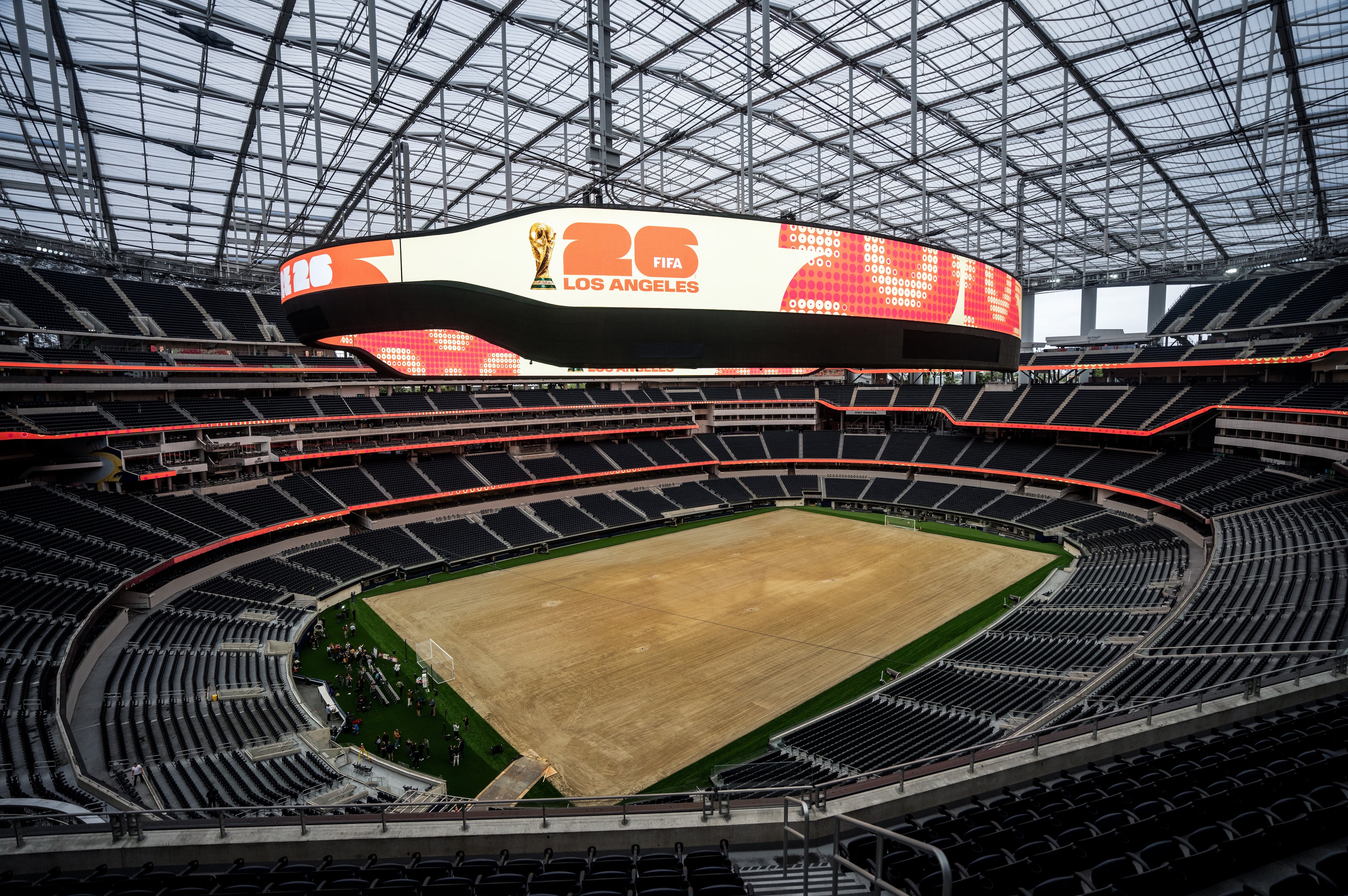 World Cup LA Stadium Workers Strike Soccer