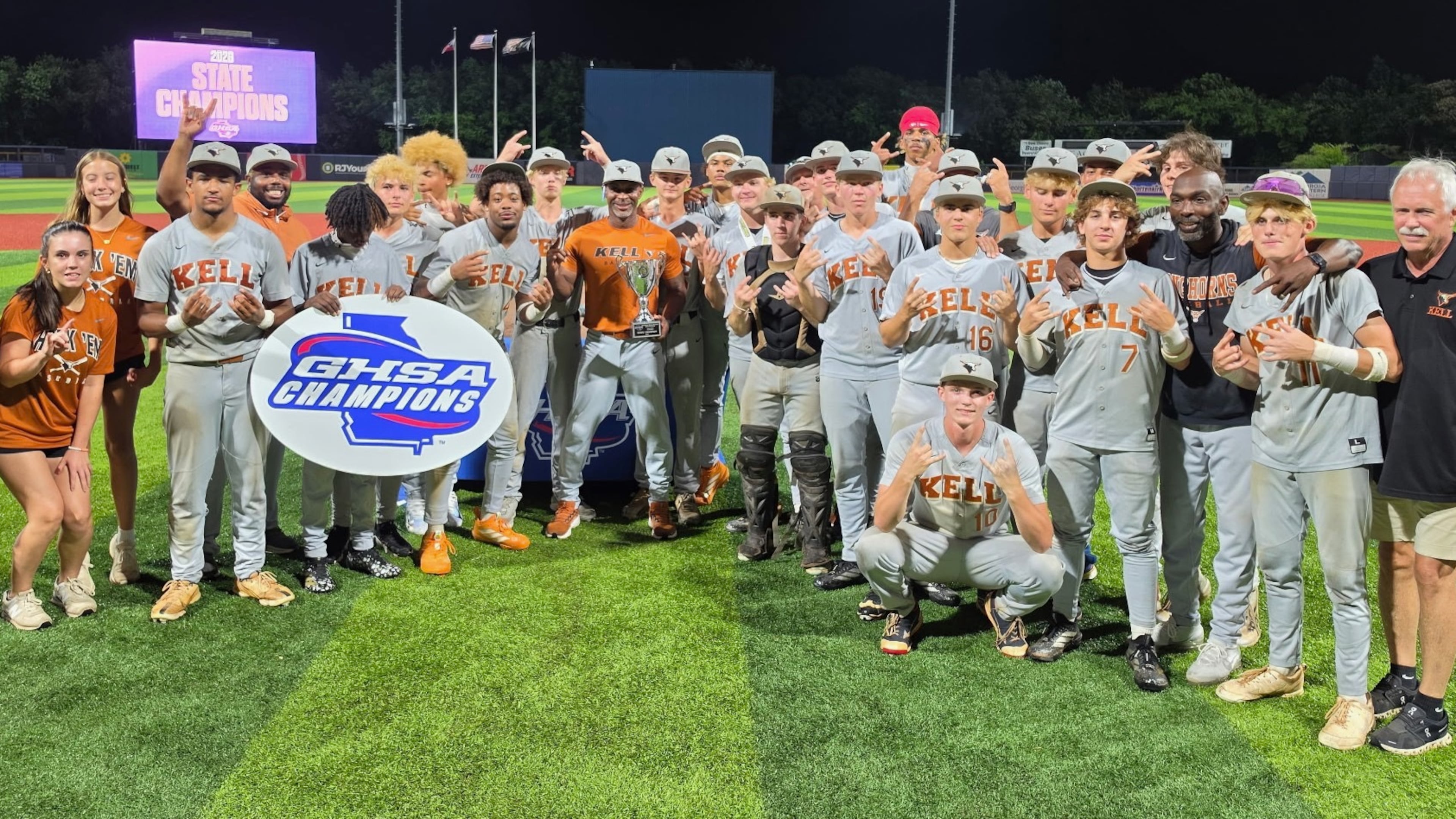 Kell baseball won the 2026 GHSA 4A baseball state championship on May 23, 2026. (Photo provided by Kell High School)