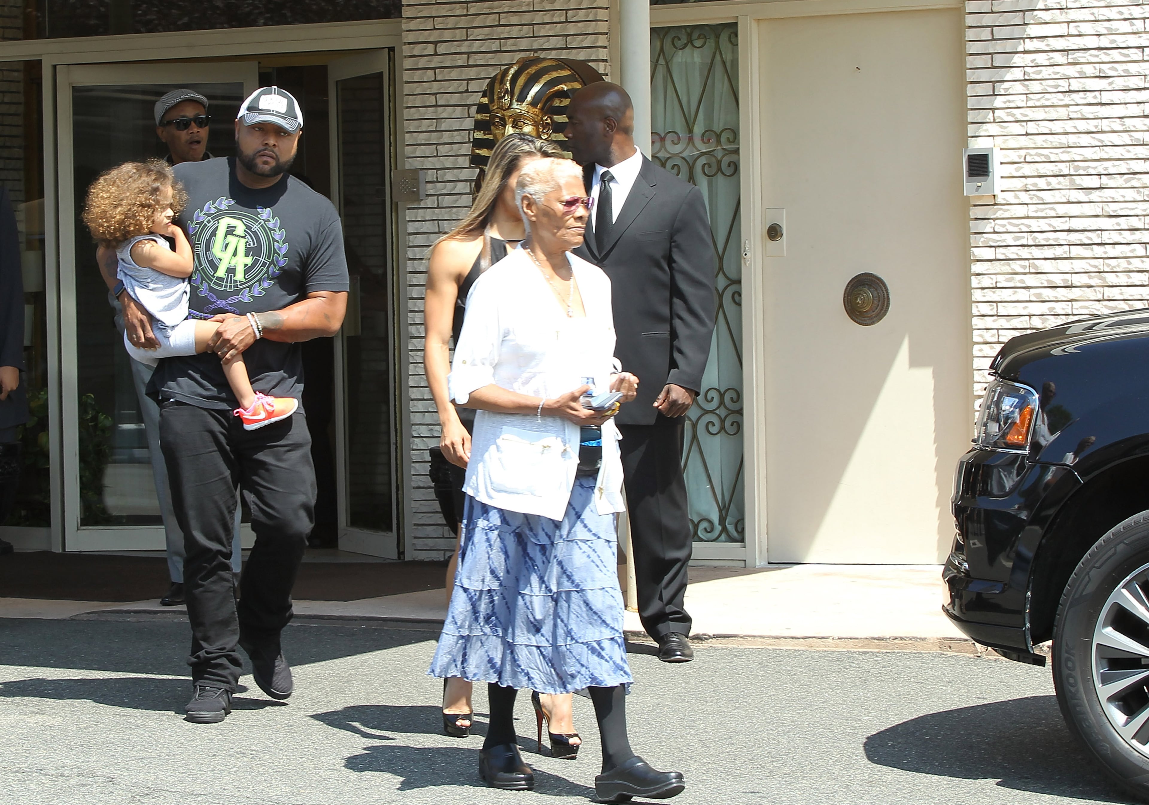 NEWARK, NJ - AUGUST 03: Singer Dionne Warwick attends funeral services for Bobbi Kristina Brown at the Whigham Funeral Home on August 3, 2015 in Newark, New Jersey. Bobbi Kristina Brown, daughter of Whitney Houston and Bobby Brown, was reportedly found unconscious in her bathtub on January 31, 2015 and passed away on July 26, 2015 at the age of 22 after an extended hospital stay. (Photo by Bennett Raglin/Getty Images)