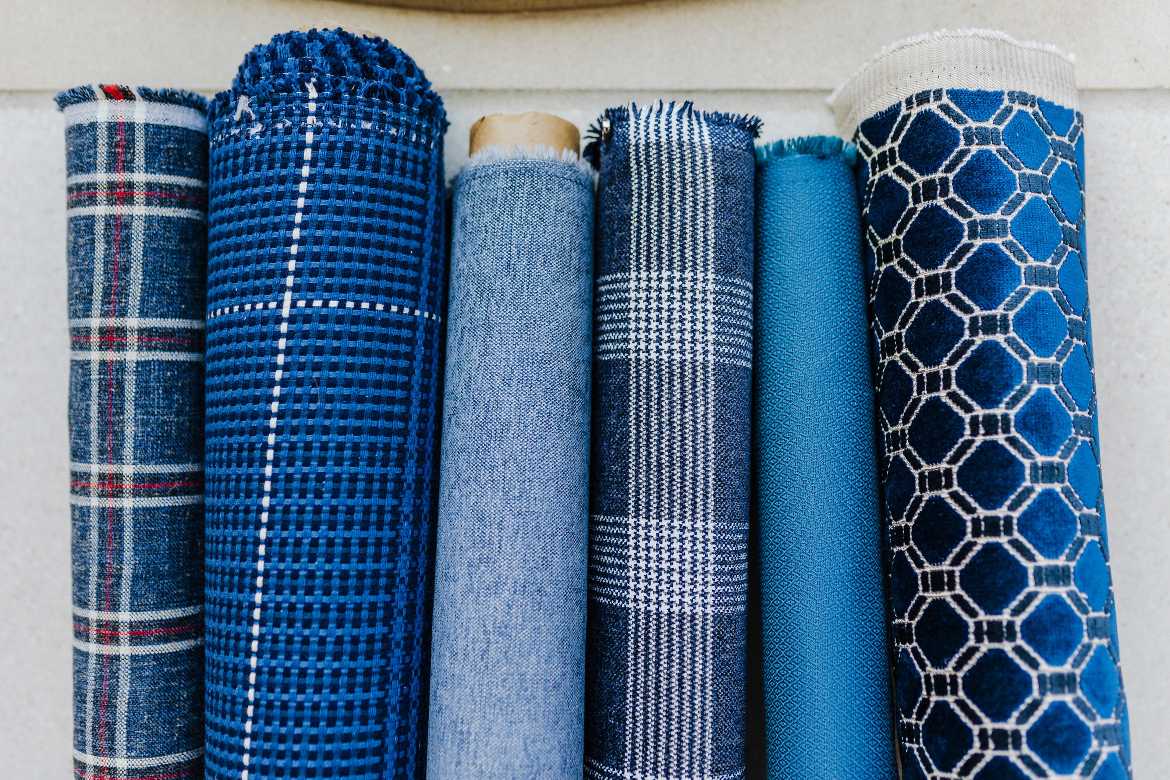 Inspired by men's classic suit styles, any material from pinstripes to plaid or herringbone to houndstooth can be used to bring mannish charm to a space. (Karlyn Kubin/TNS)