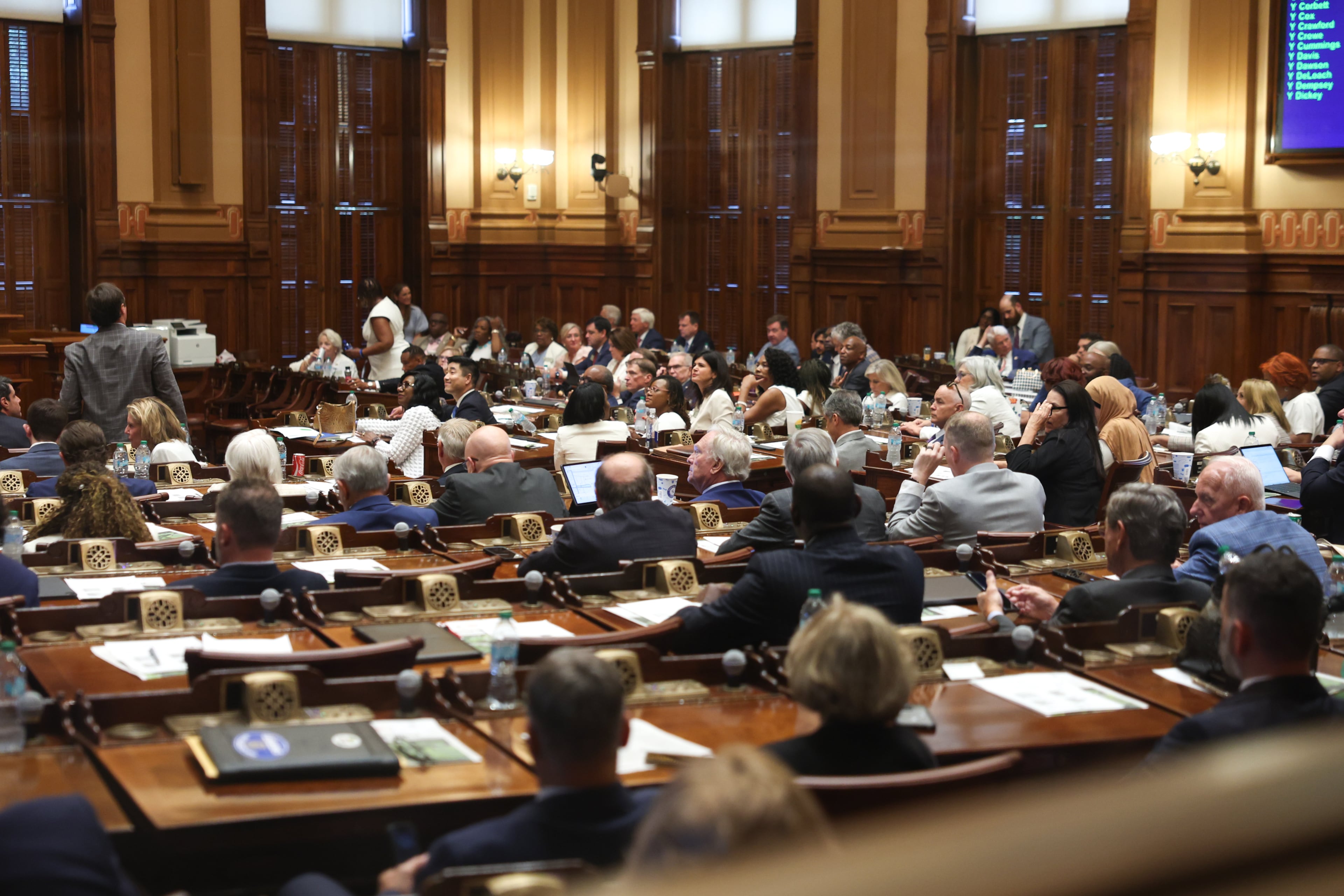 State lawmakers seen at the Georgia Capitol in June. (Arvin Temkar/AJC)