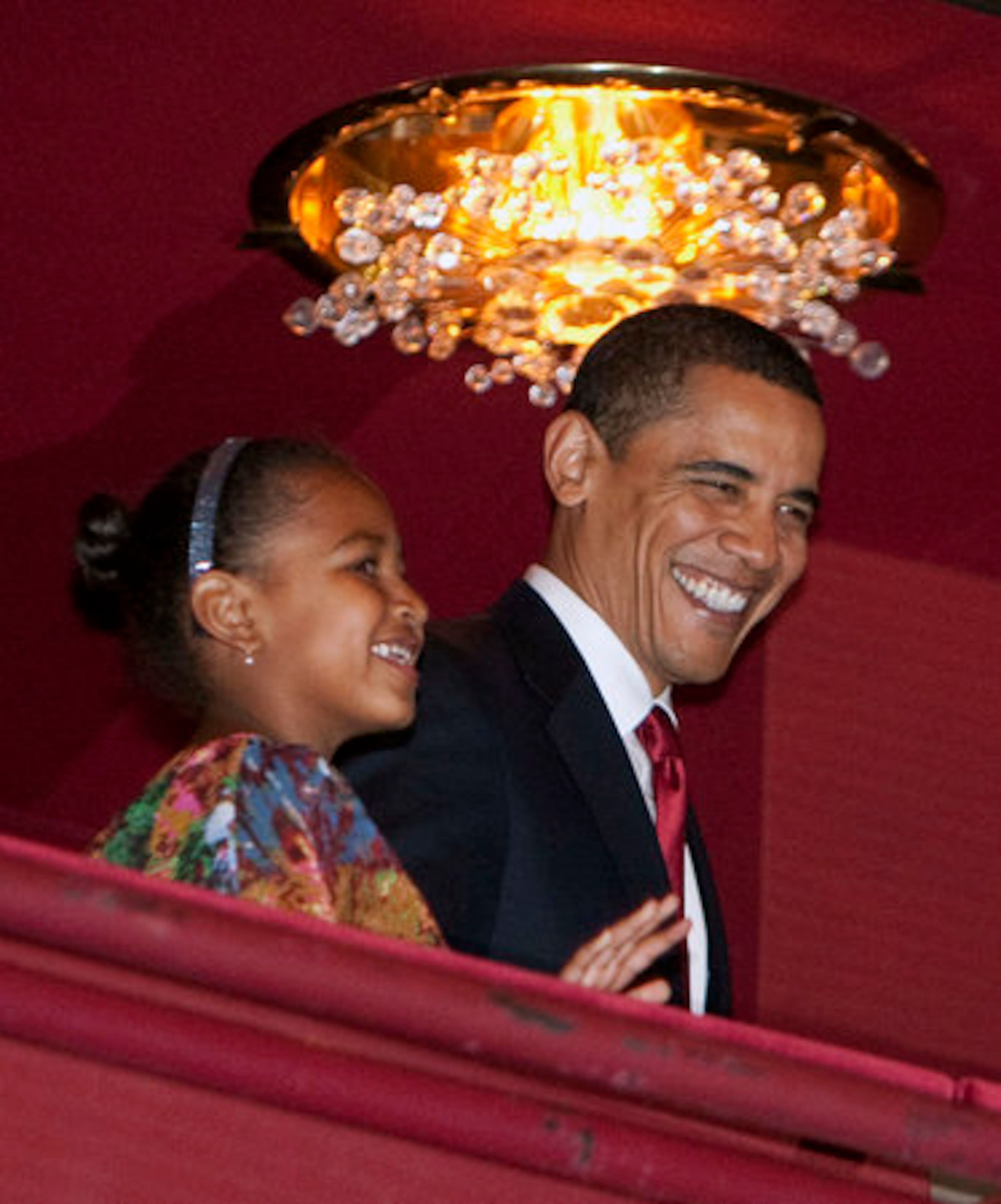Feb. 6 was a busy day for the President --he created the Economic Recovery Advisory Board, issued an executive order backing the use of union labor for large-scale federal construction projects and met with relatives of victims of the bombing of the USS Cole and the Sept. 11 attacks. At night, he and the first lady took daughters Malia and Sasha (seen here) to see the Alvin Ailey American Dance Theater performance at the Kennedy Center.