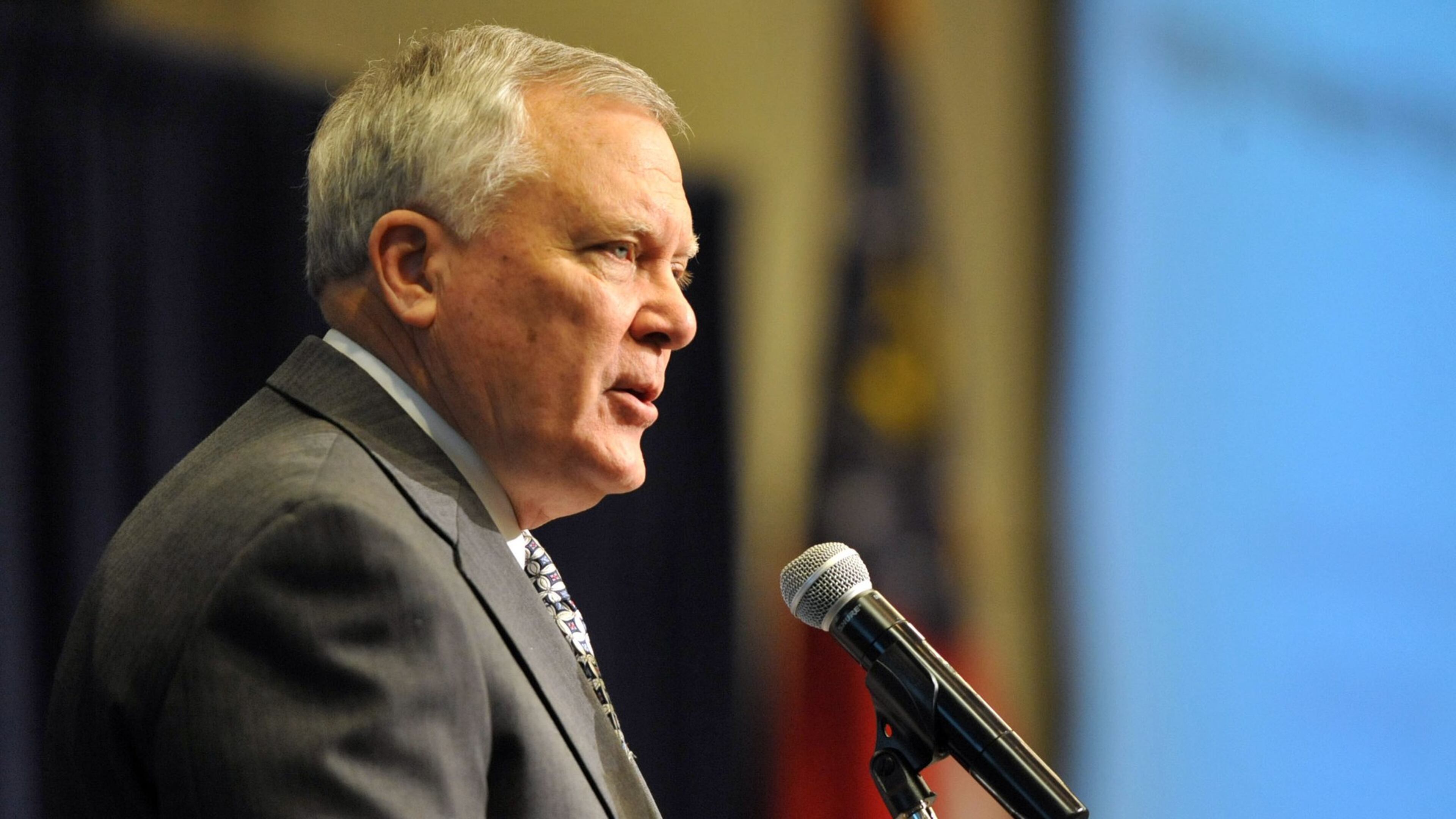 Gov. Nathan Deal gives the keynote address at Georgia’s Inaugural Water Summit Wednesday, February 26, 2014. The summit was hosted by the Atlanta Regional Commission and the Metro Atlanta Chamber. As Georgia’s fights with Tennessee, Alabama and Florida over water rights rage on, Gov. Nathan Deal promises a ‘significant’ update Wednesday on the state’s next strategy. In the backdrop is an election campaign where any misstep could reverberate. KENT D. JOHNSON / KDJOHNSON@AJC.COM