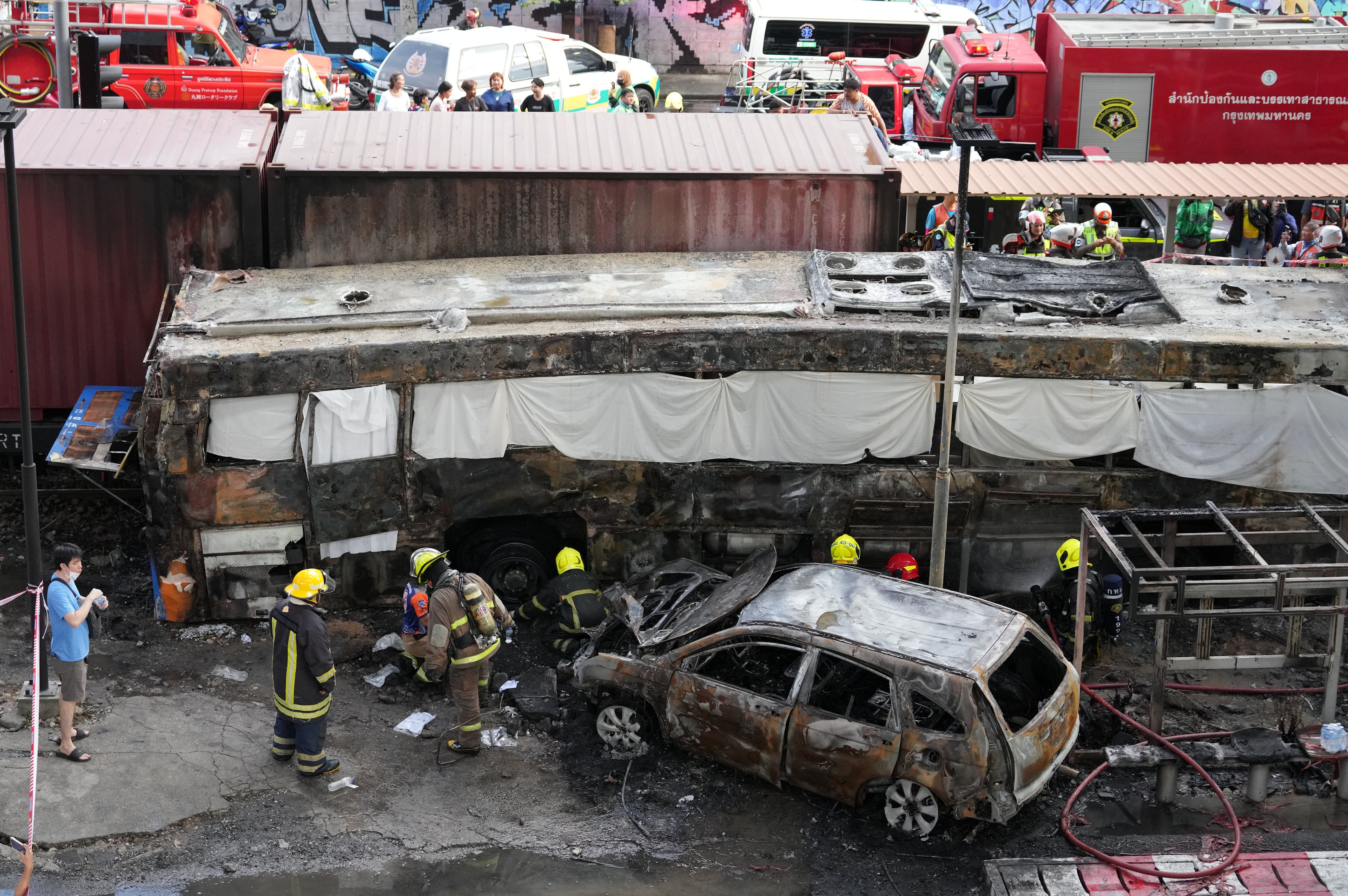 APTOPIX Thailand Train Crash