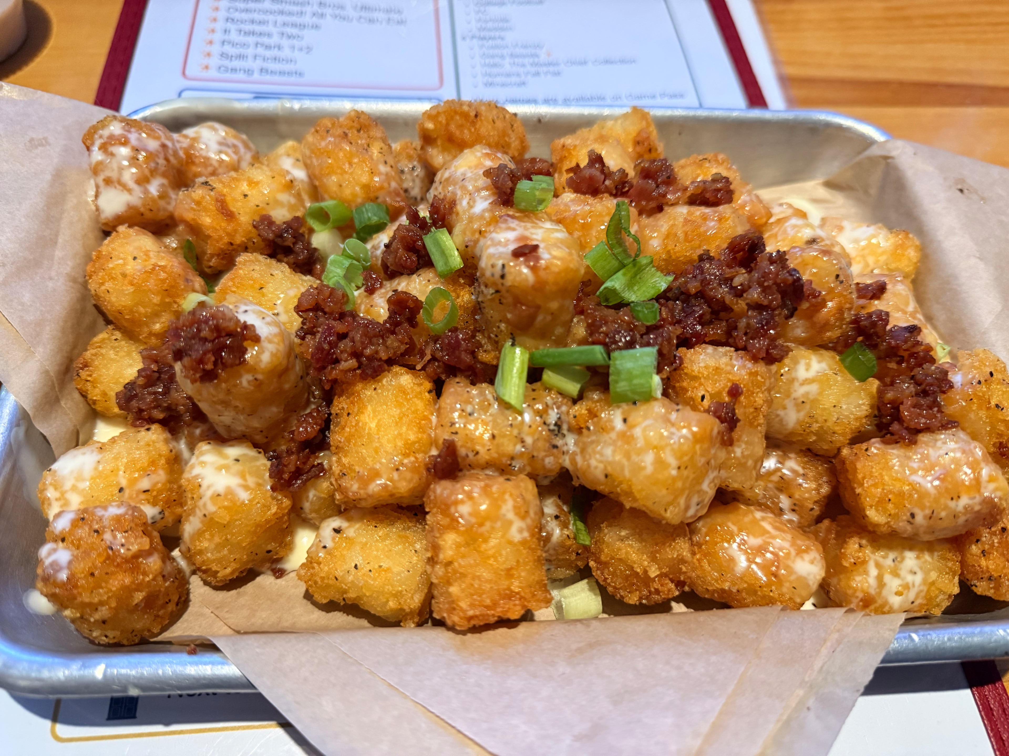 Loaded tots from Battle & Brew. (Justin Brown for the AJC)