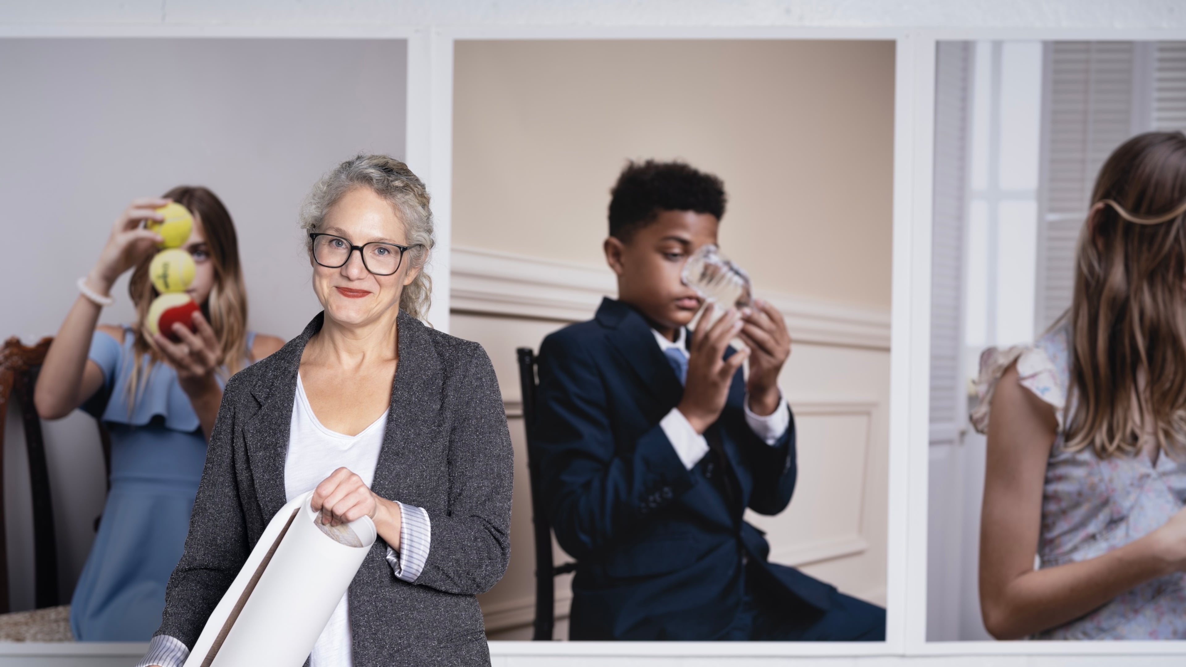 "I wanted the strength, I wanted the seriousness, I wanted the gladiator-type energy,” Atlanta photographer Jill Frank said of her "Discordant Structure" photographs. (Courtesy of Madison Nunes)