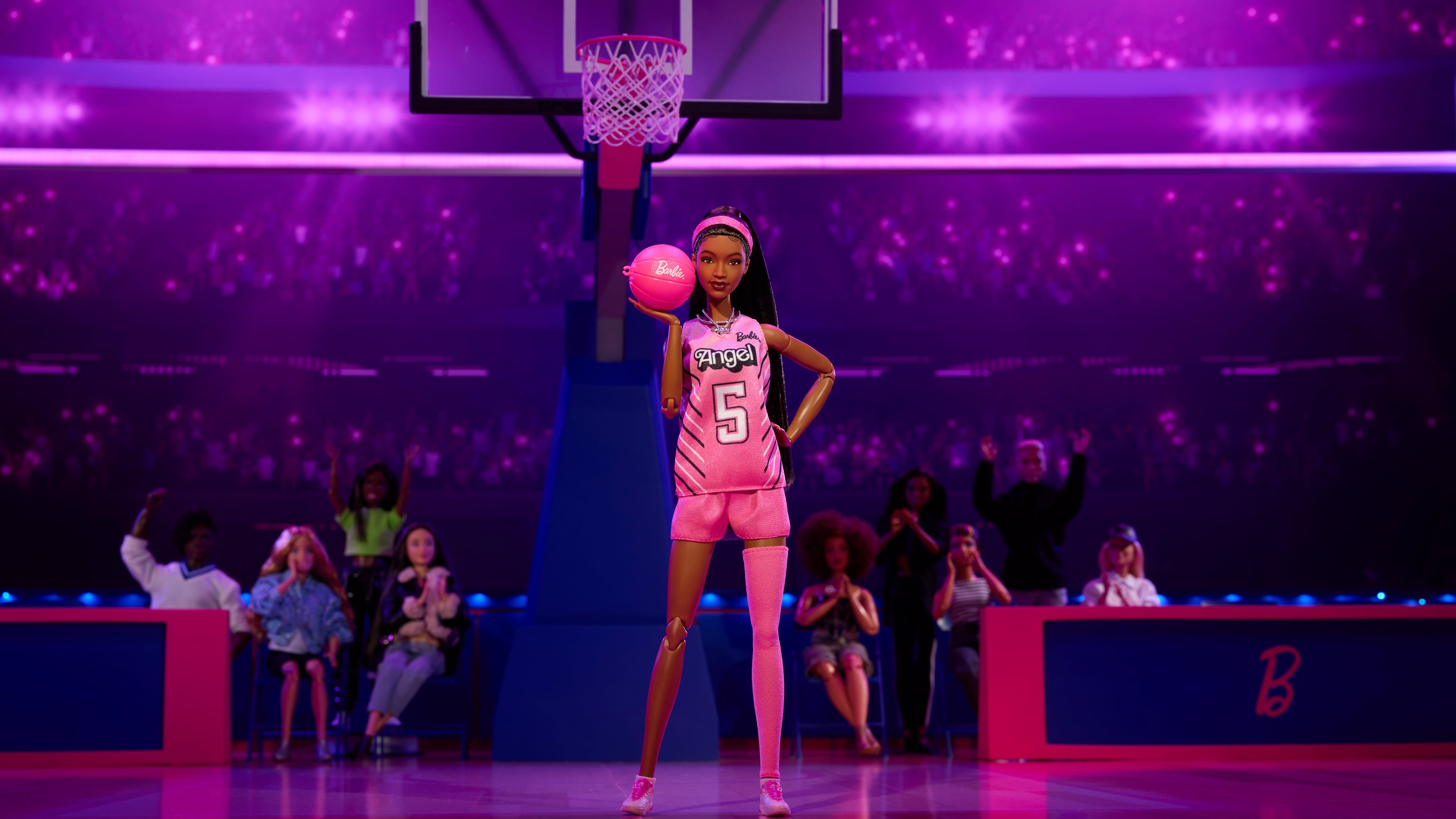 Mattel released a Barbie in the likeness of Atlanta Dream forward Angel Reese on July 24. (Courtesy of Mattel)