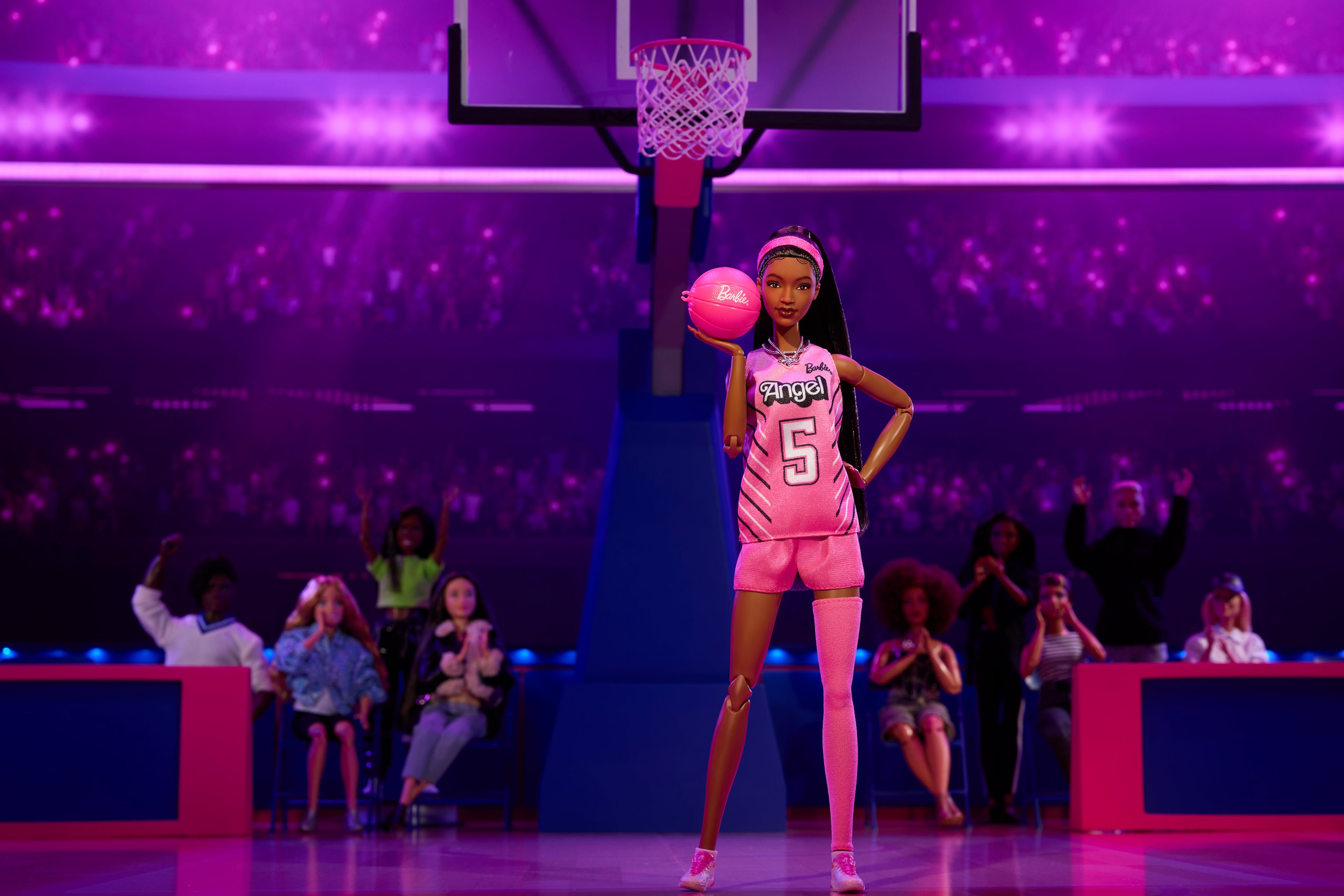 Mattel releases a Barbie in the likeness of Atlanta Dream forward Angel Reese on July 24. The doll launch comes just ahead of Barbie Game Night between the Dream and the Las Vegas Aces on August 3 at State Farm Arena. (Courtesy of Mattel Inc.)
