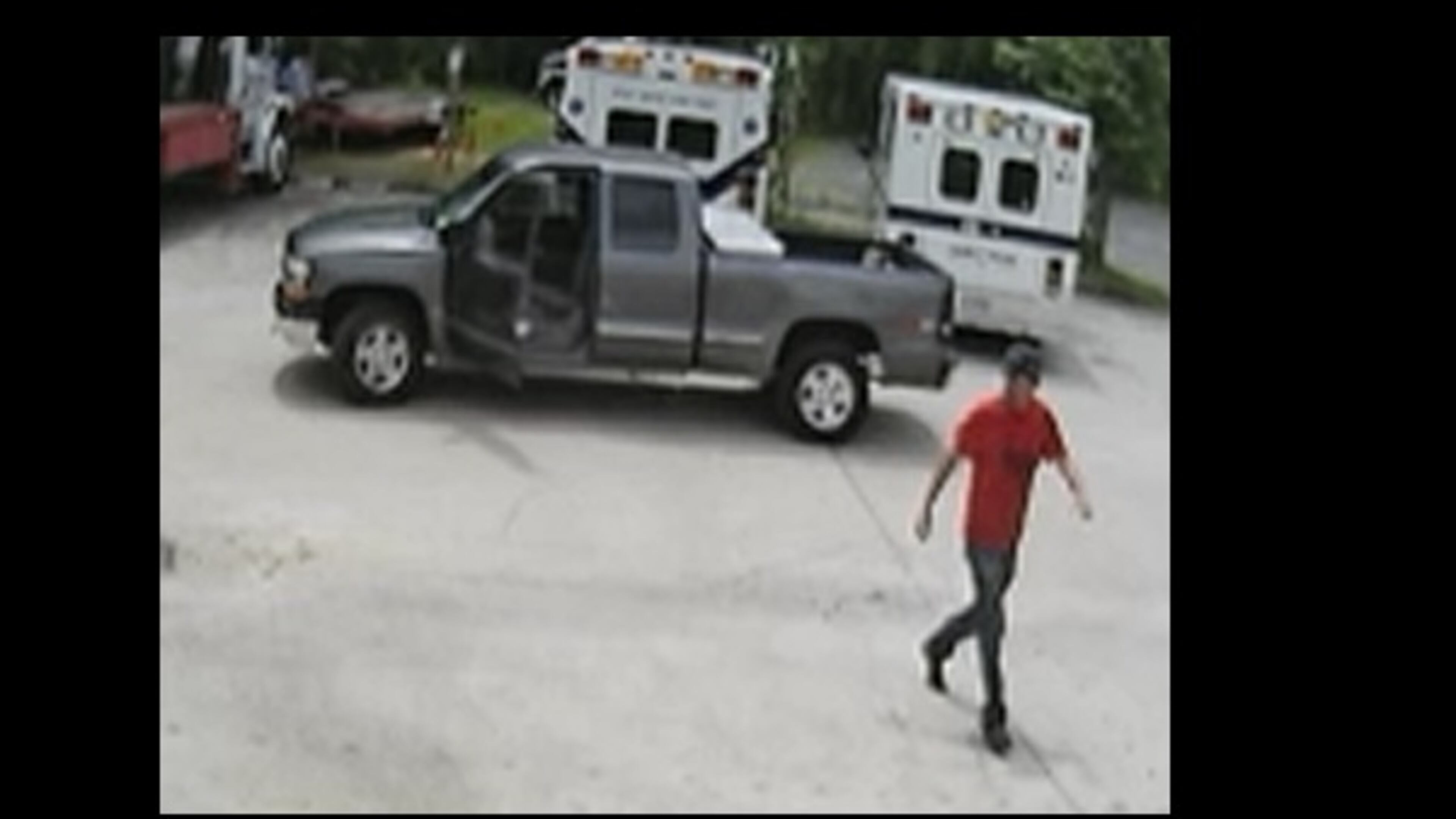 Gwinnett County police are looking for a suspect, pictured above, in connection with a burglary at Care Plus in Snellville.