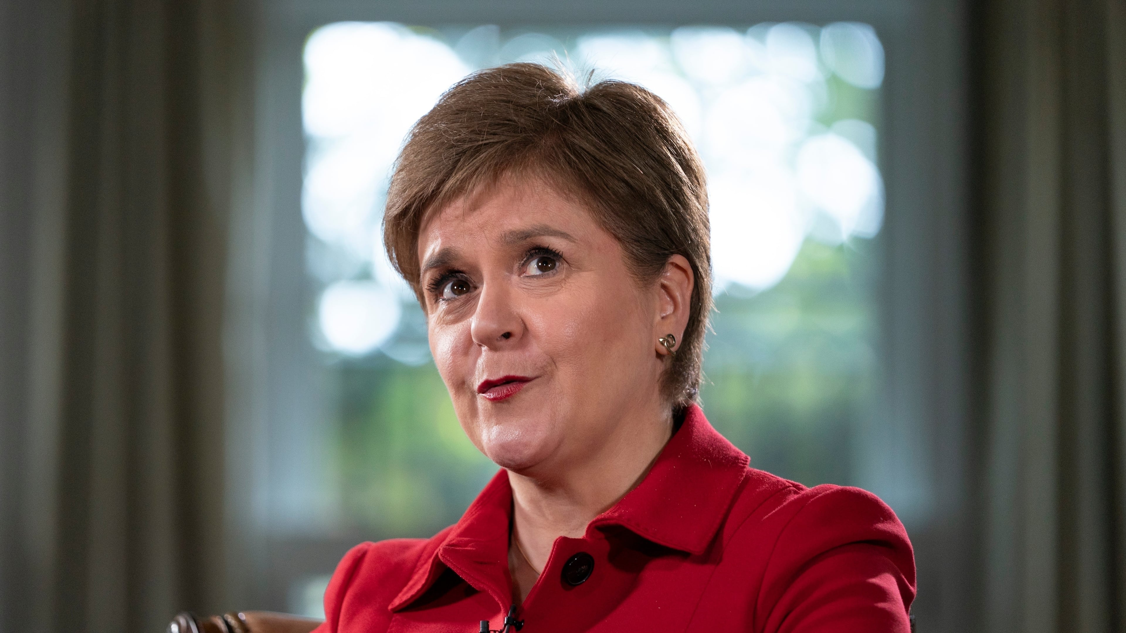 FILE - Scotland's First Minister of Scotland Nicola Sturgeon is interviewed in Washington, May 17, 2022. (AP Photo/Jacquelyn Martin, File)