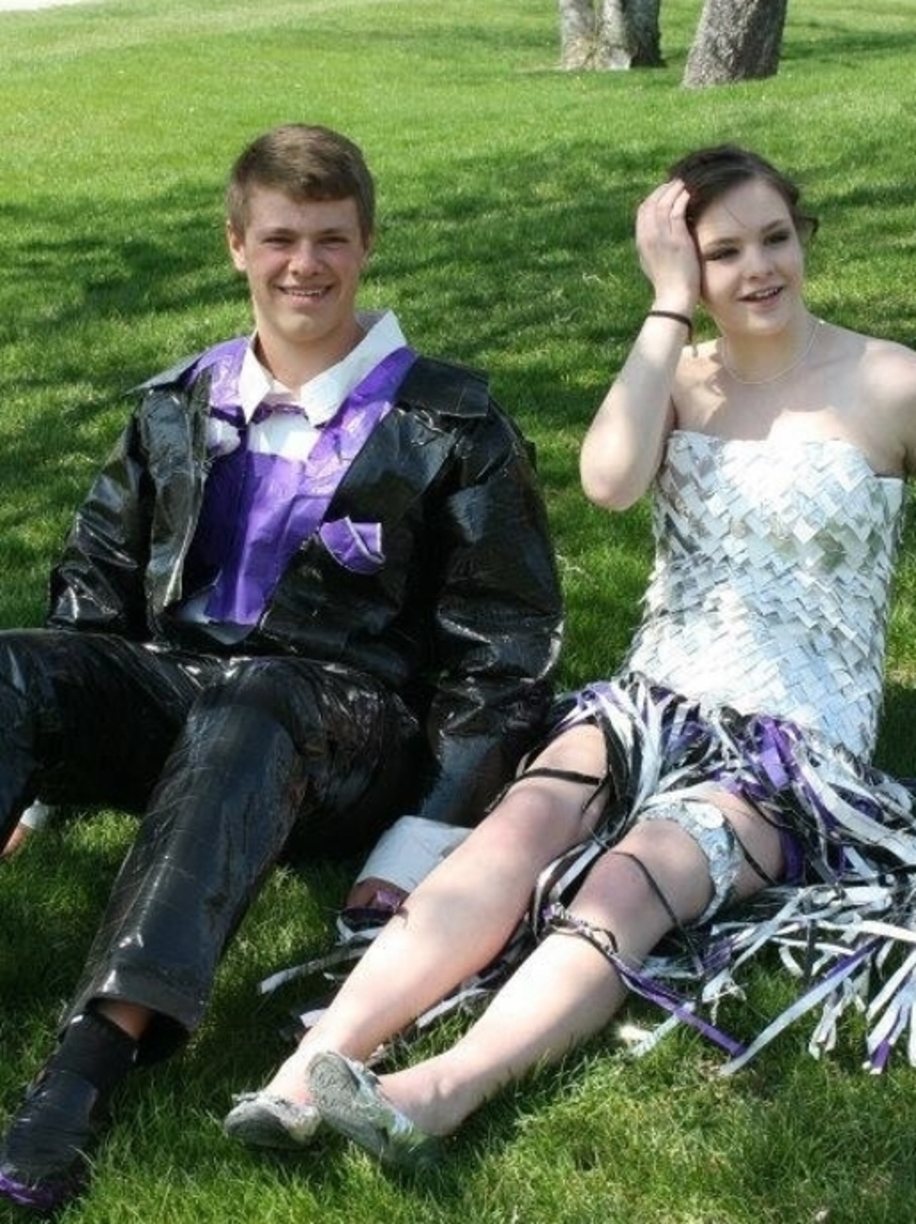 Here are some of the entrants into the 2015 Duck Brand Duct Tape Stuck at Prom scholarship competition.