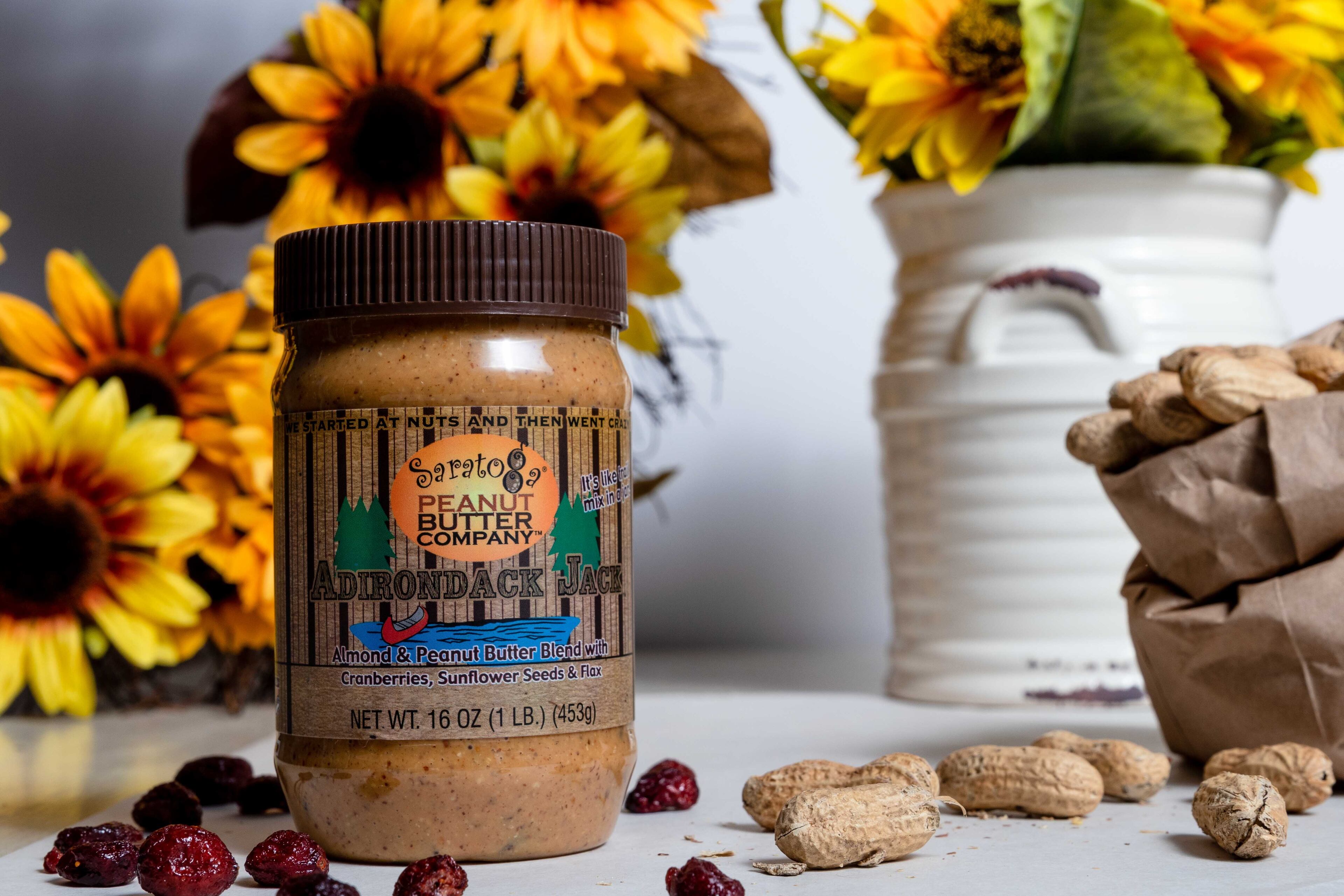 Peanut and almond butters from Saratoga Peanut Butter Co. Courtesy of Saratoga Peanut Butter