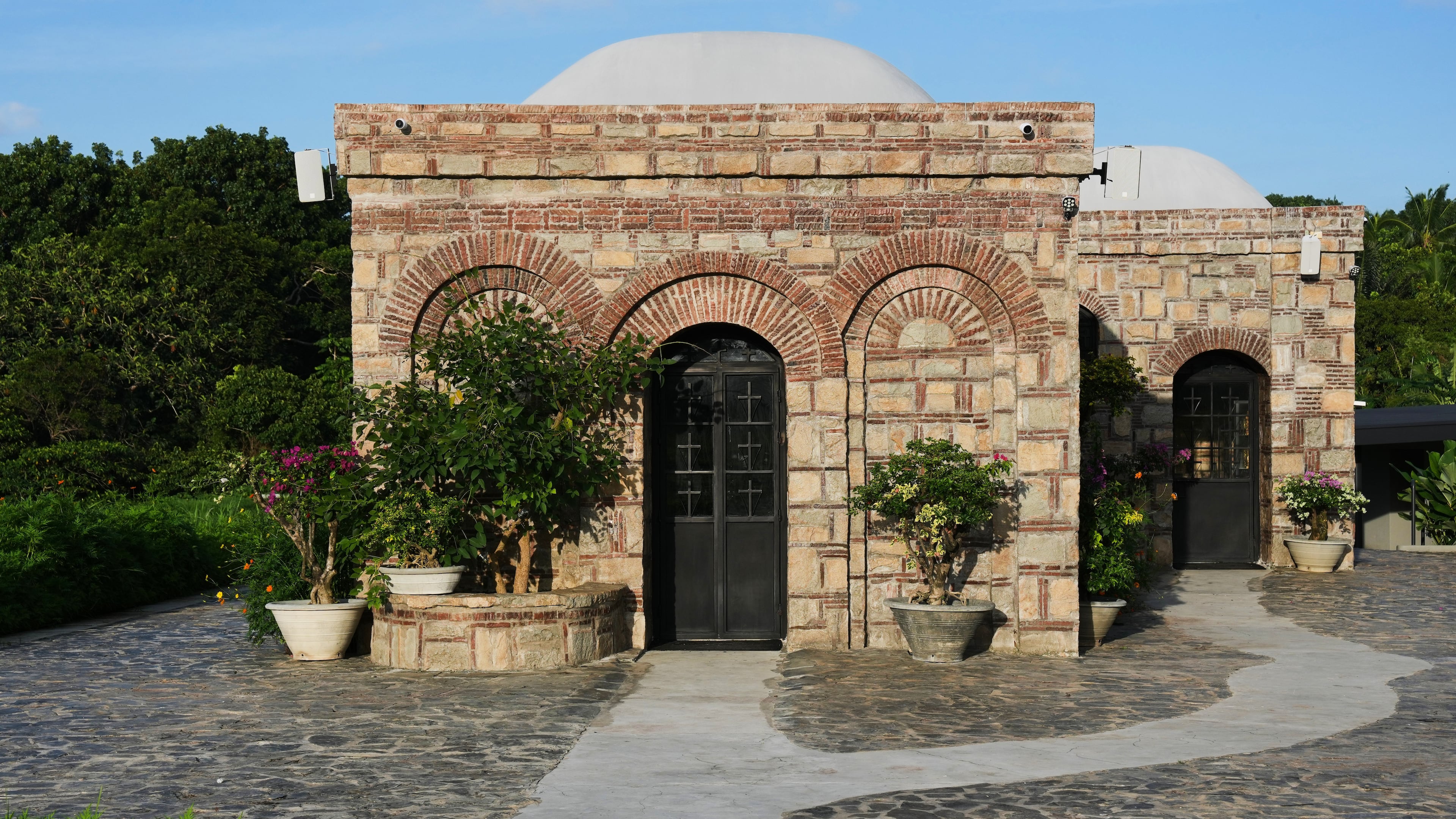 The Ephesus House, a replica of the House of the Virgin Mary in Ephesus, Turkey, now stands at Alfonso town, Cavite province, Philippines on July 16, 2026. (AP Photo/Aaron Favila)