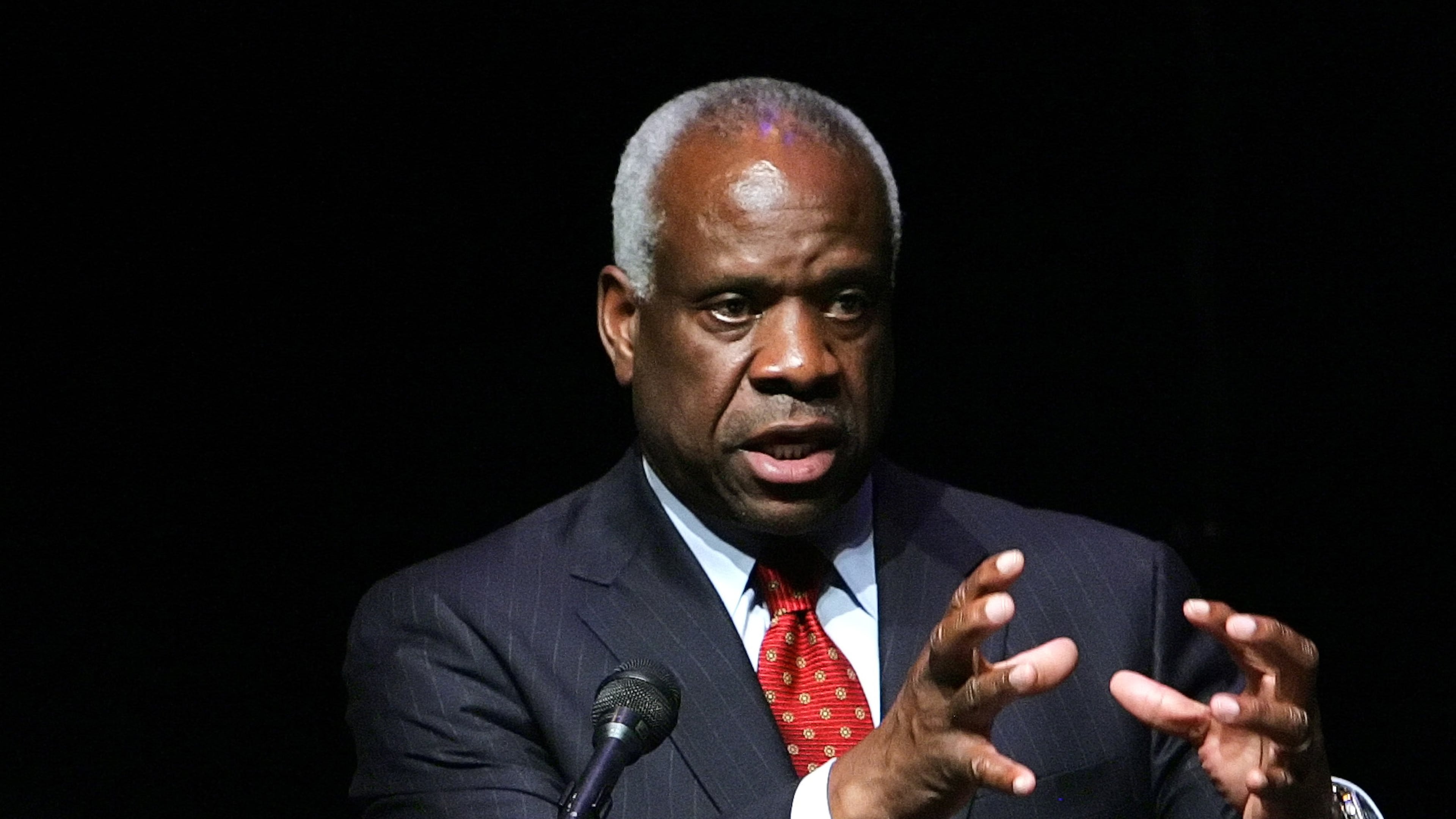 Supreme Court Justice Clarence Thomas in 2007. (AP Photo/Randy Snyder, File)